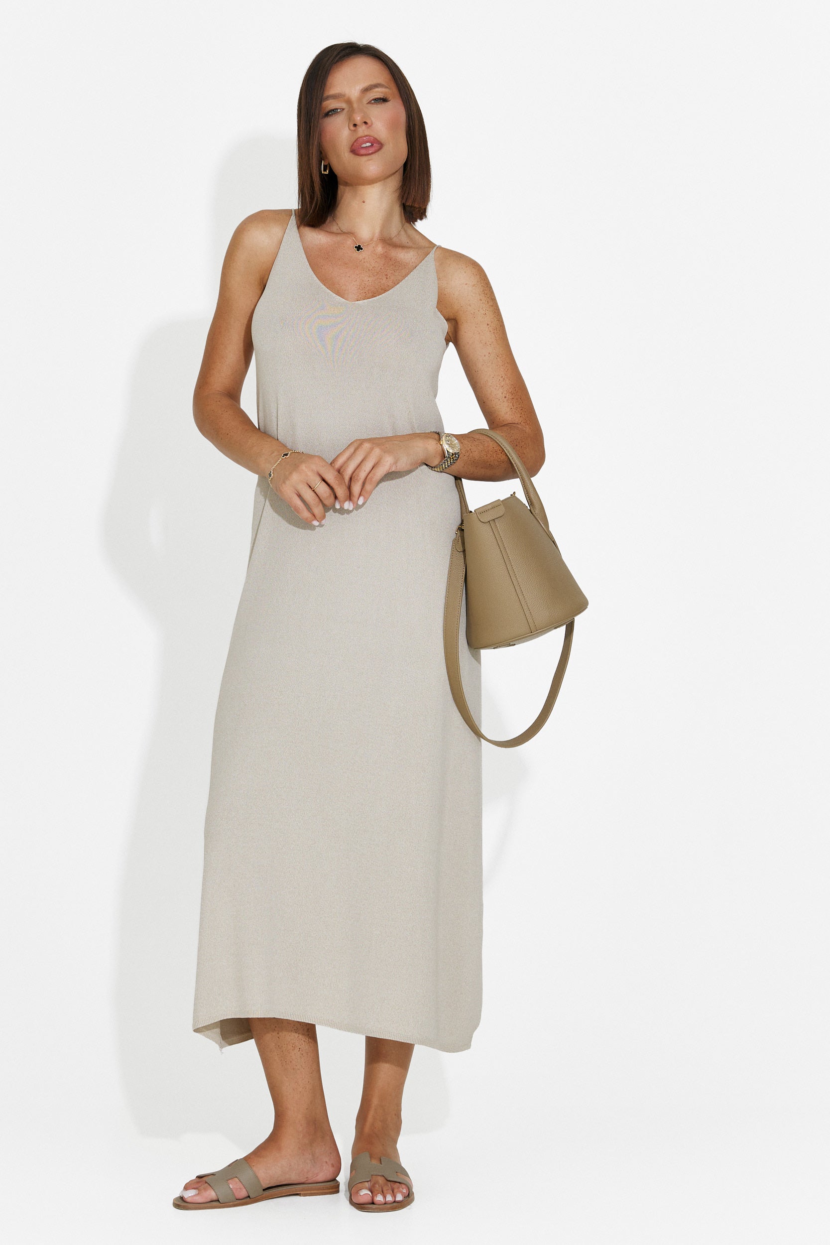 Vestito donna corto grigio Liorna Bogas
