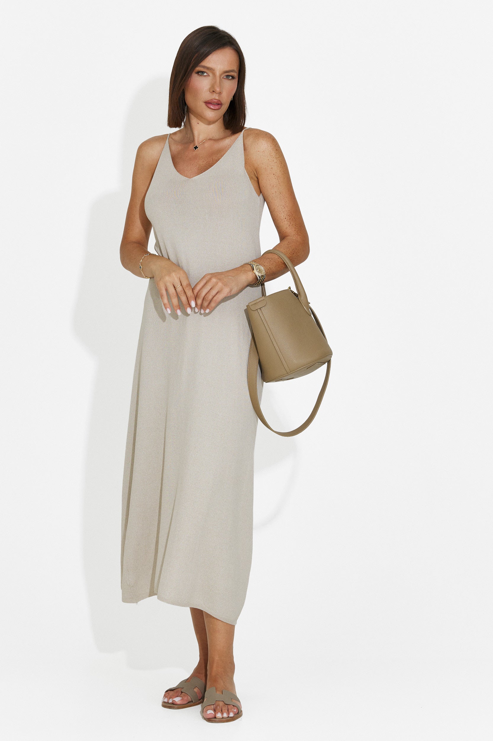 Vestito donna corto grigio Liorna Bogas