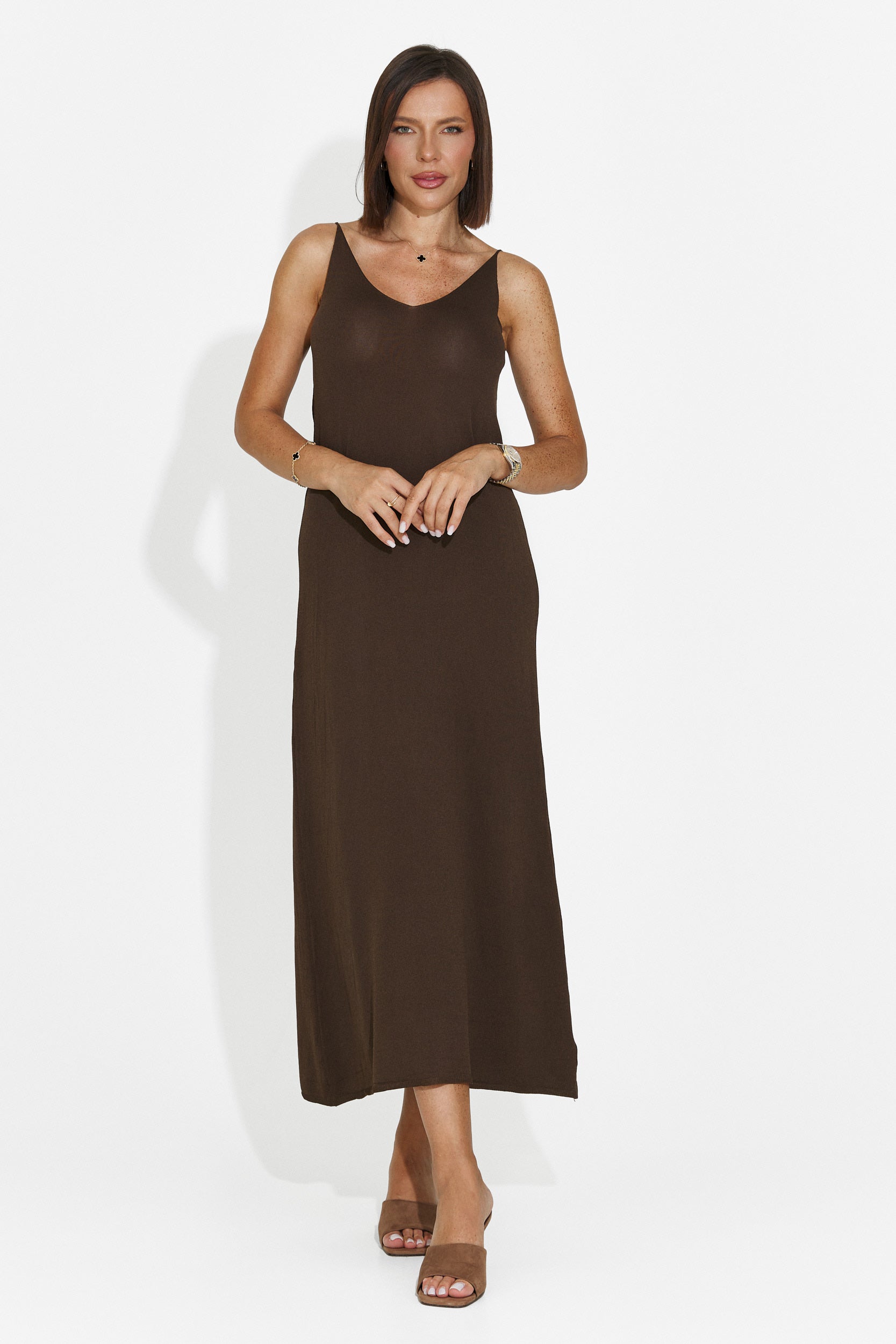 Vestito donna corto marrone Liorna Bogas