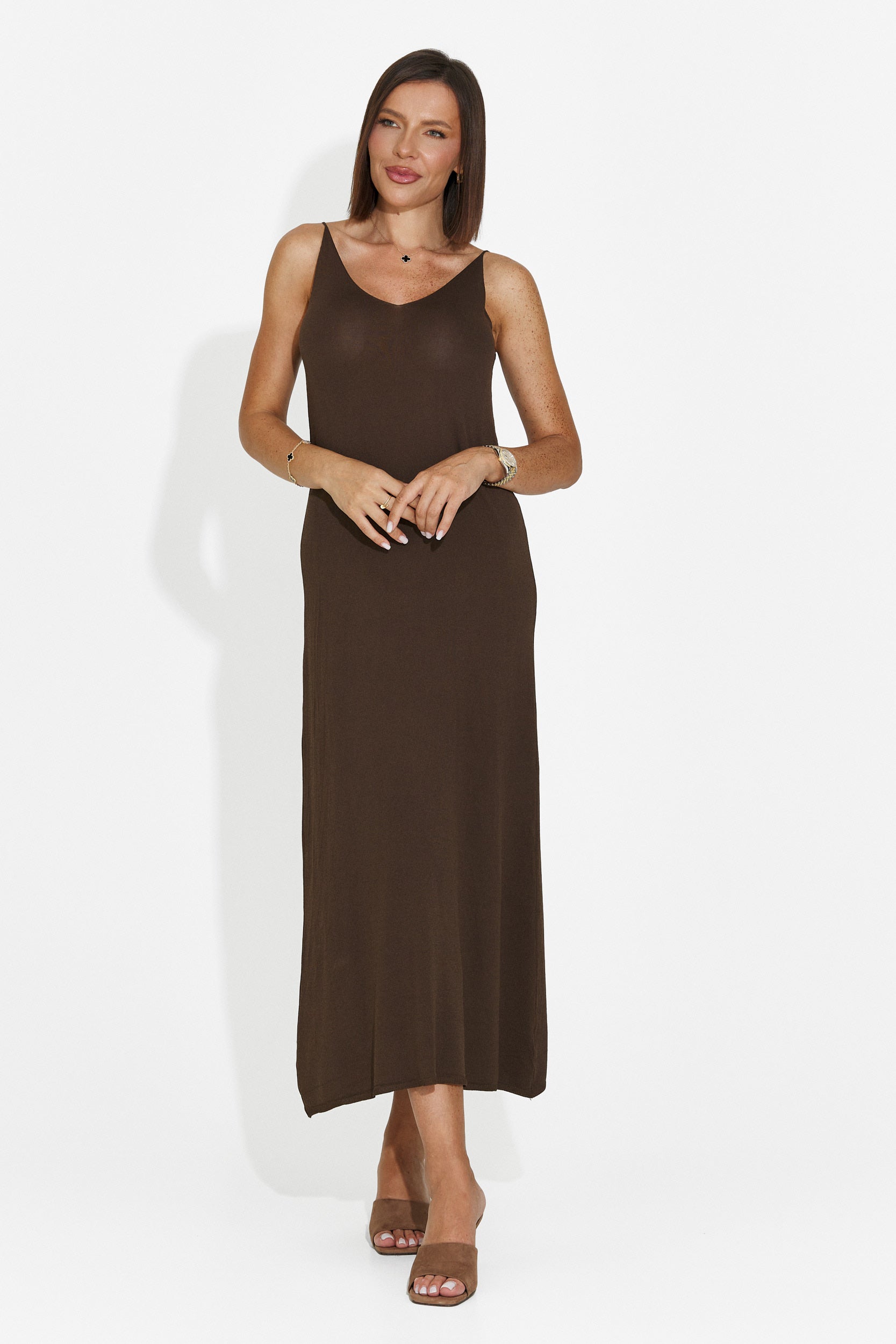 Vestito donna corto marrone Liorna Bogas