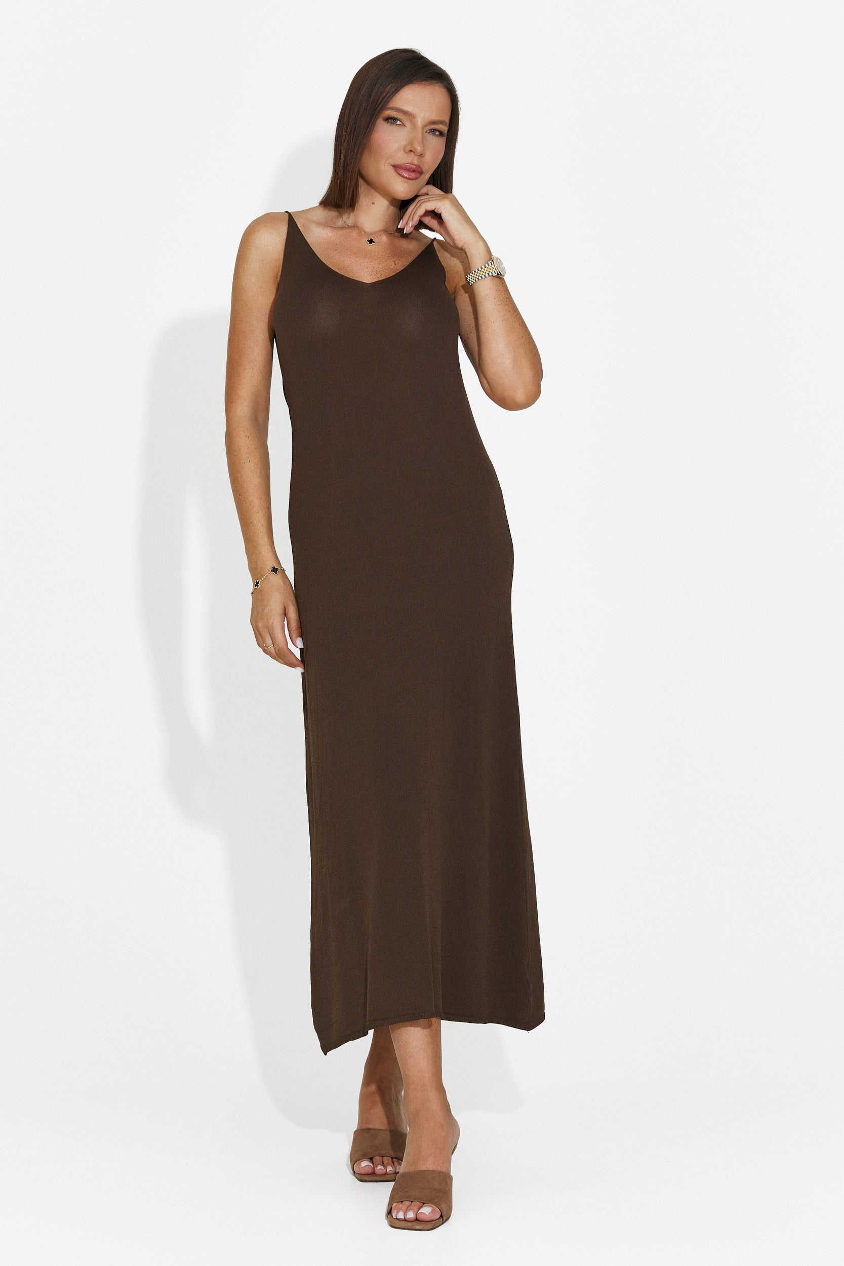 Vestito donna corto marrone Liorna Bogas