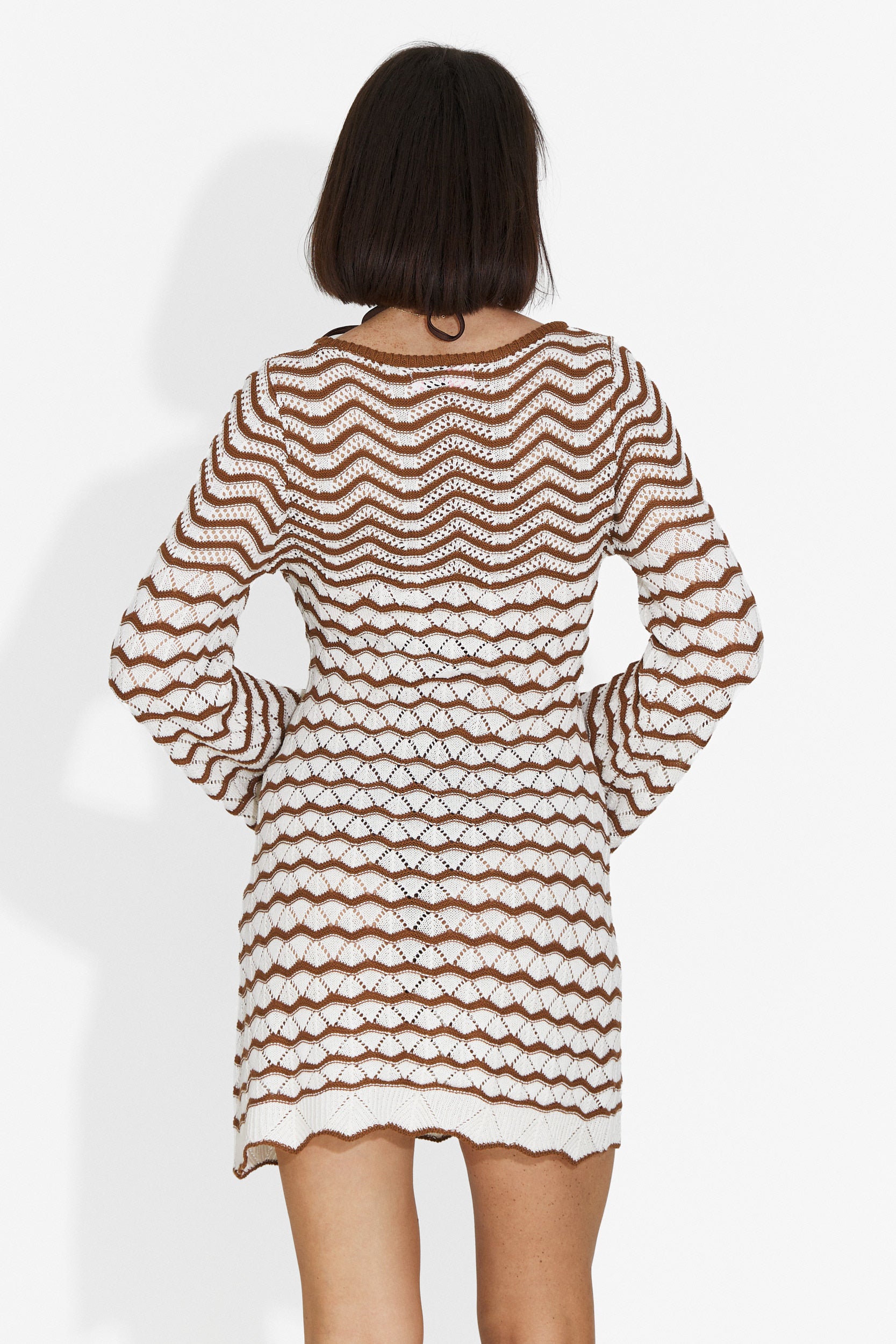 Rochie dama scurta maro Valerimia Bogas