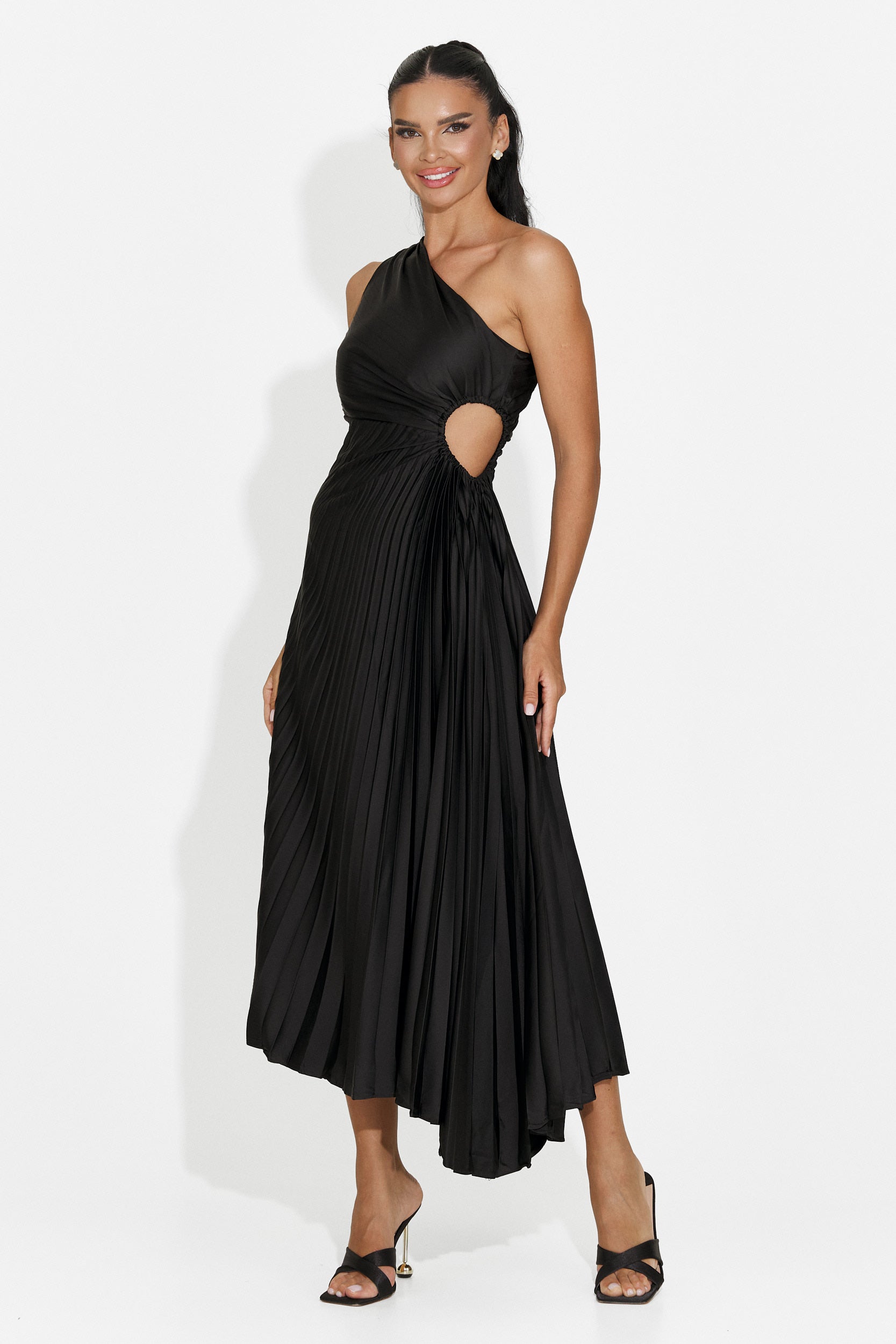 Vestito donna corto nero Delimia Bogas
