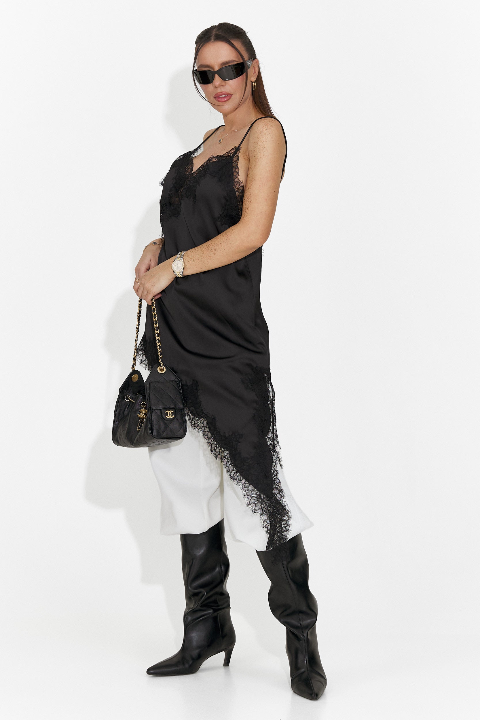 Vestito Corto Nero da Donna di Francisca Bogas