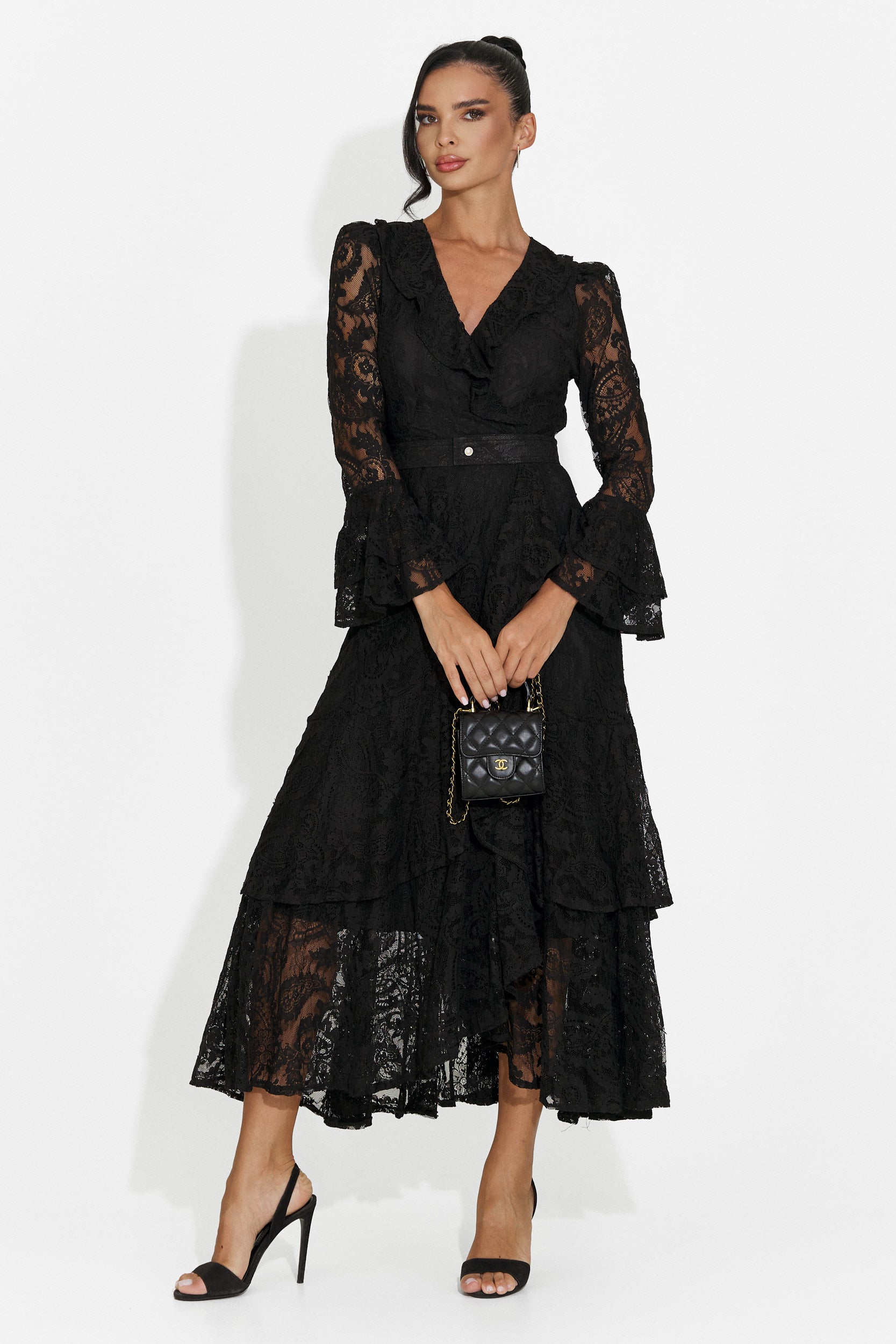 Abito donna corto nero Nariam Bogas