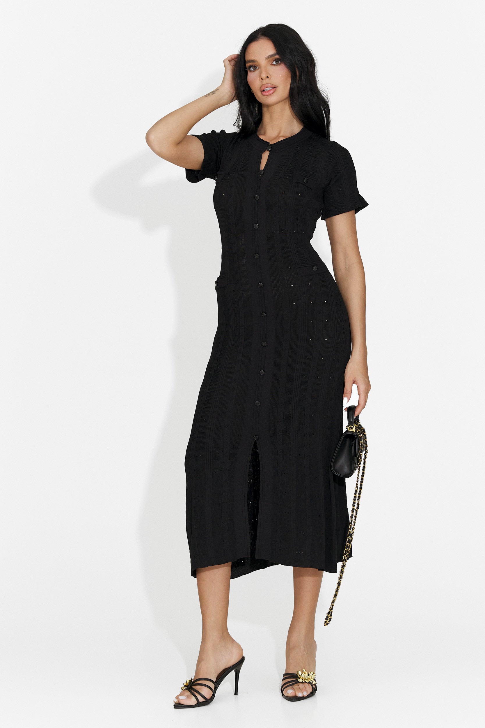 Vestito Nero Corto da Donna di Verioma Bogas