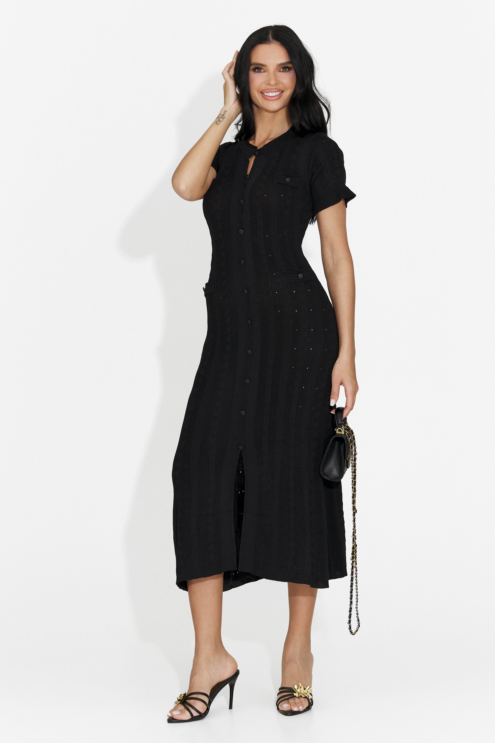 Vestito Nero Corto da Donna di Verioma Bogas