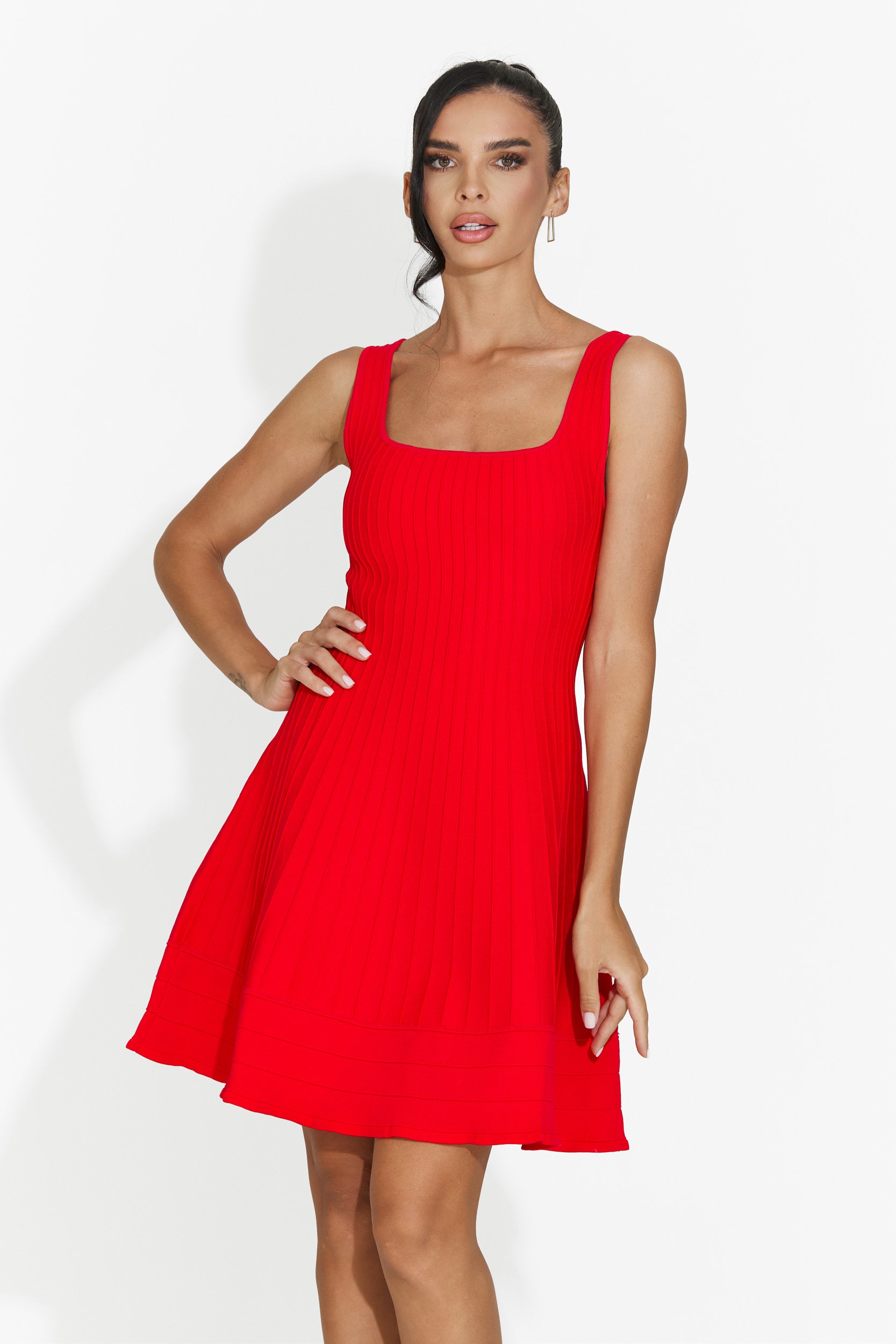 Abito donna corto rosso Betana Bogas