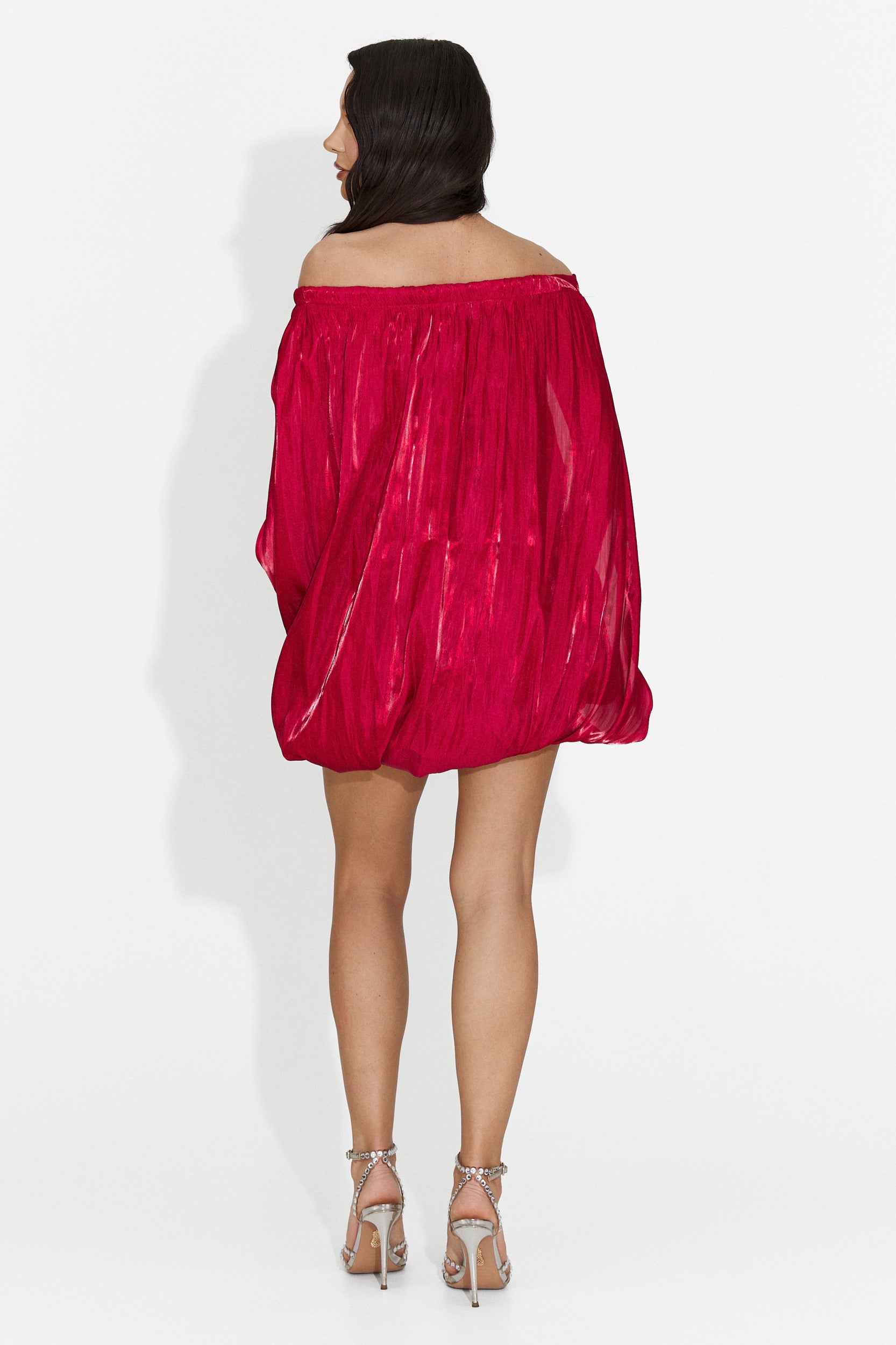 Vestito Rosso Corto da Donna di Perya Bogas