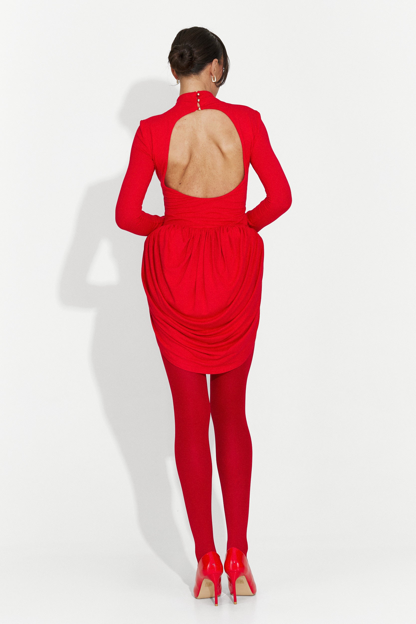 Vestito Rosso Corto di Valese Bogas per Donne