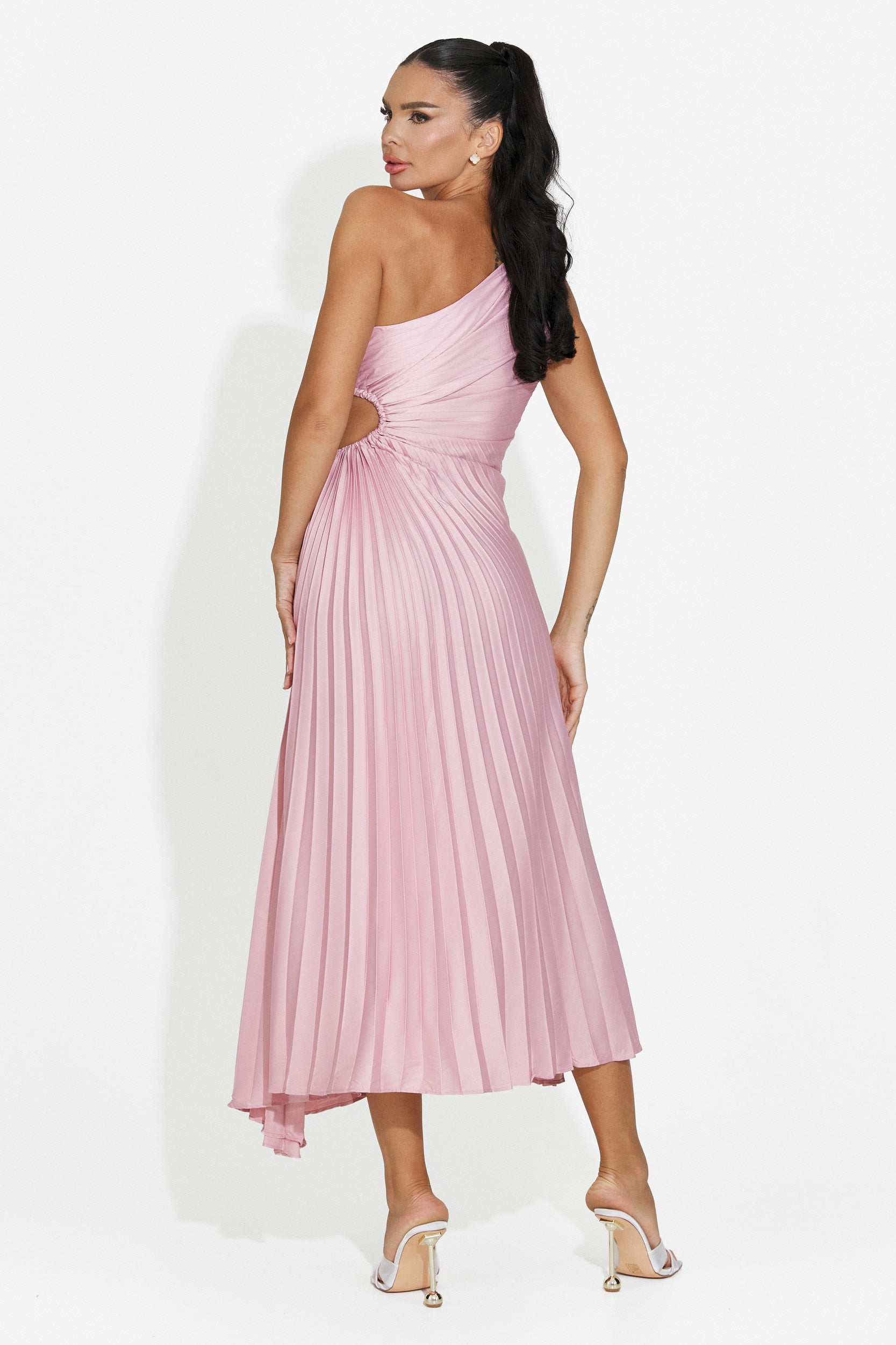 Vestito donna corto rosa Delimia Bogas