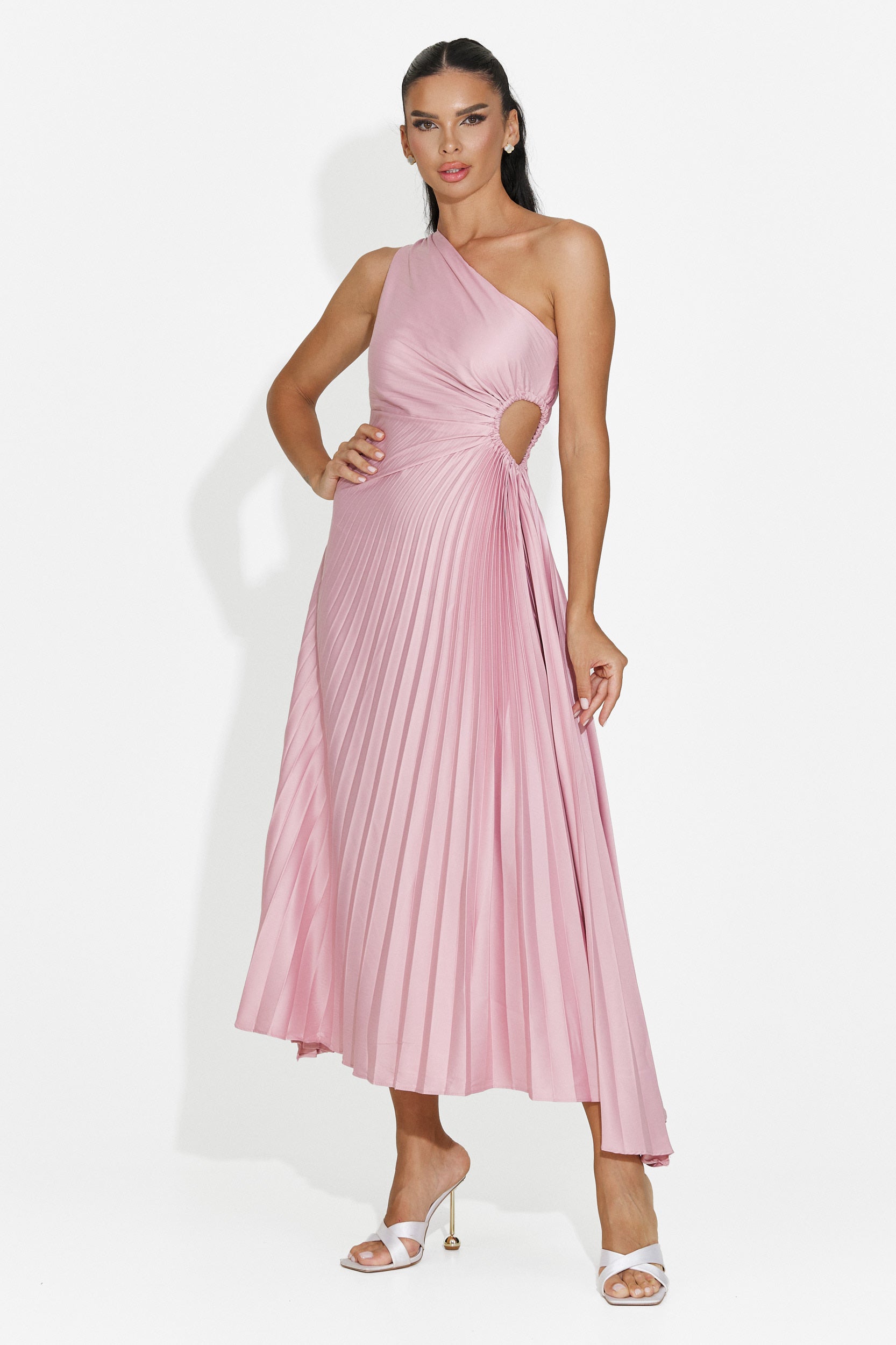 Vestito donna corto rosa Delimia Bogas