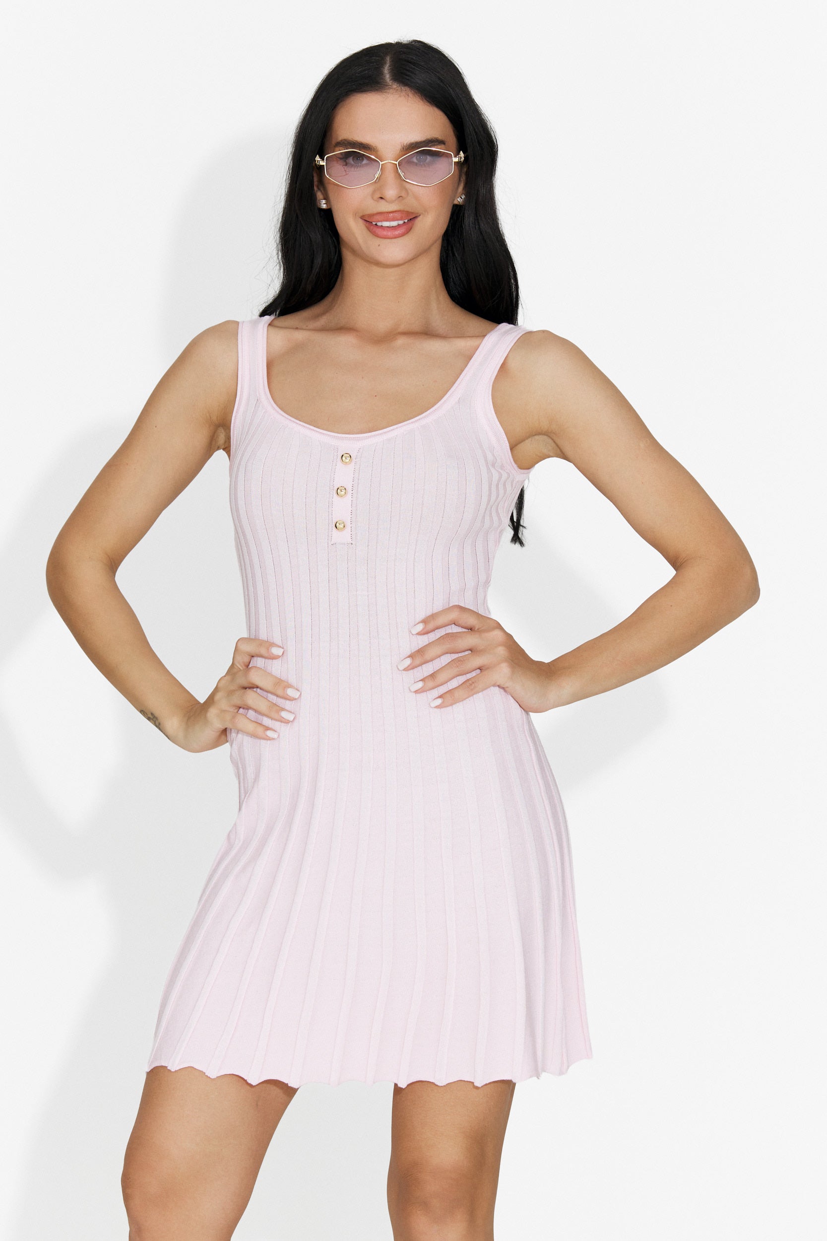 Vestito Rosa Corto da Donna di Kiaya Bogas