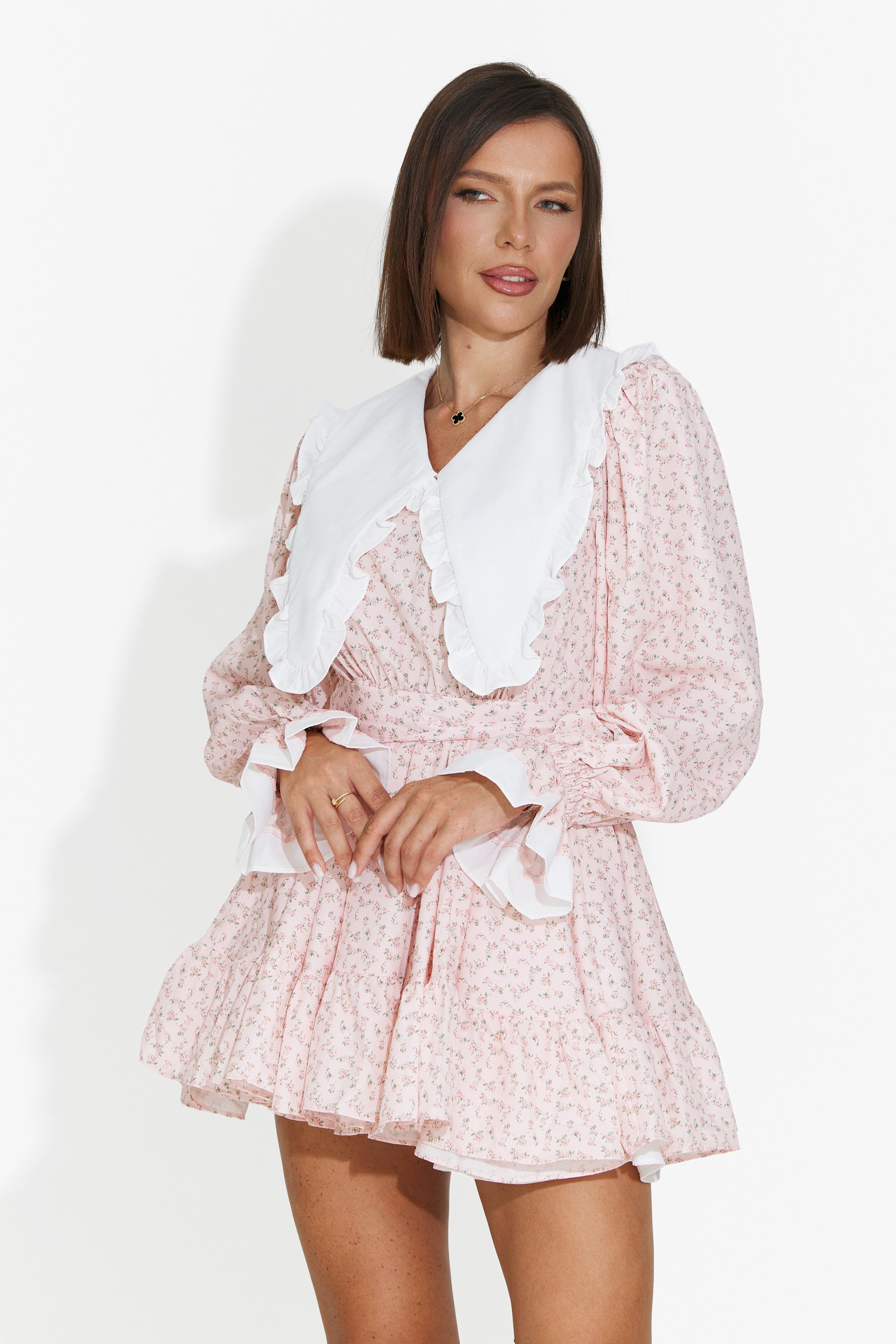 Abito donna corto rosa Trivaya Bogas