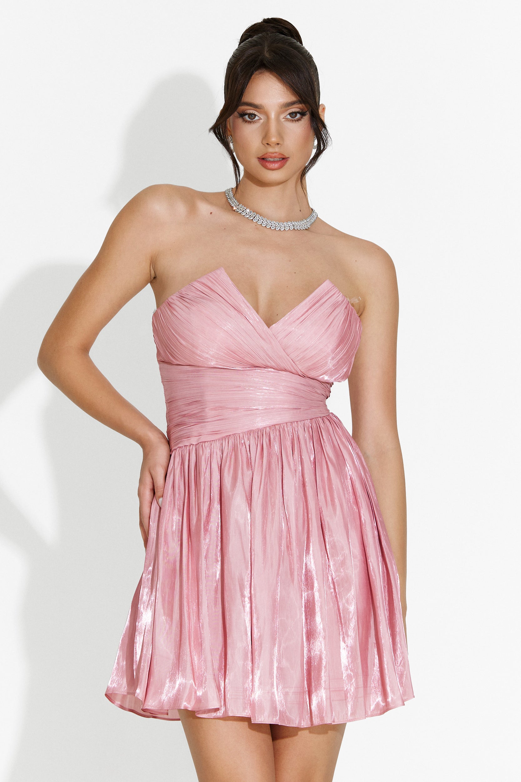 Abito corto rosa da donna Ziora Bogas