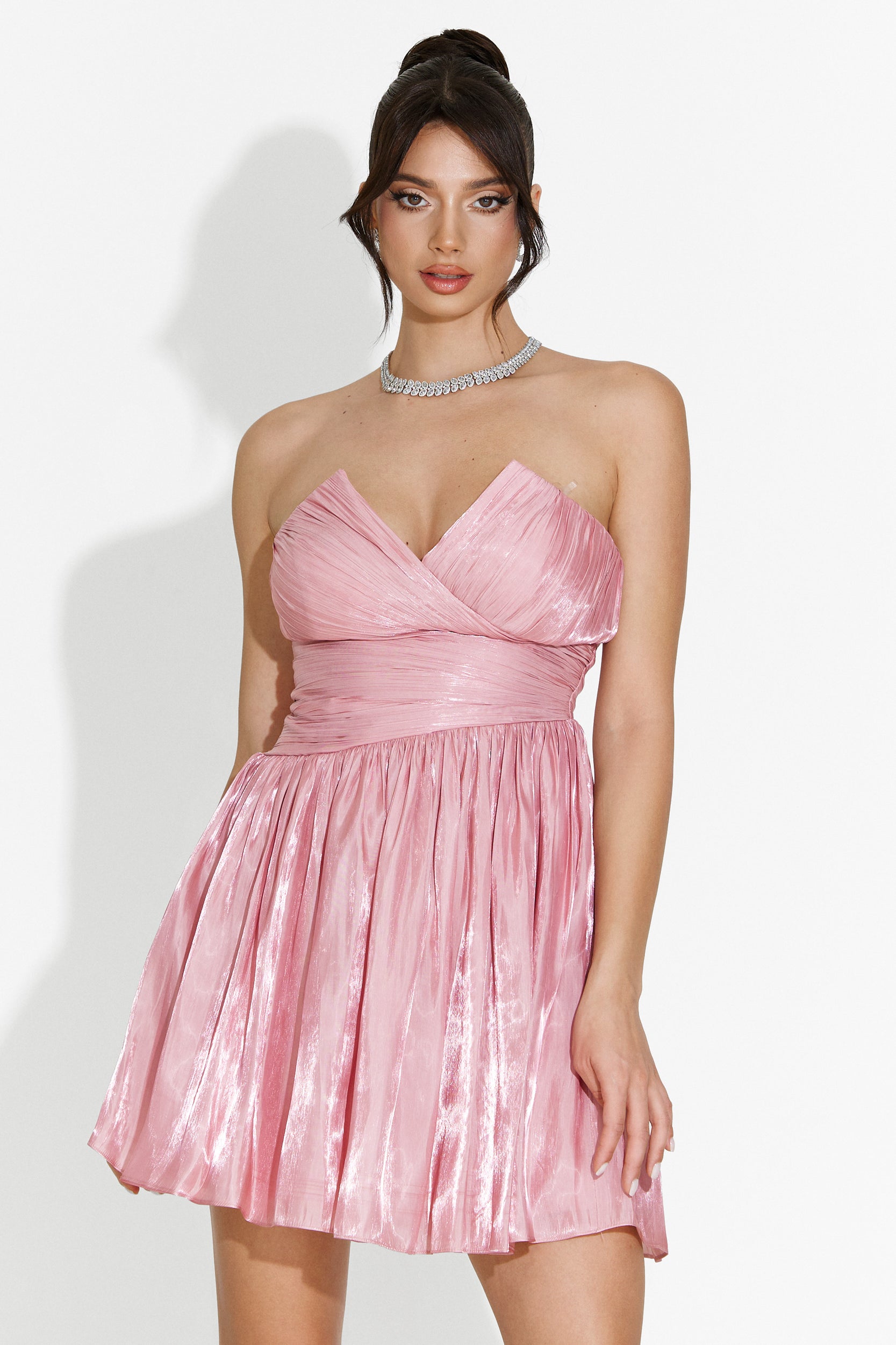 Abito corto rosa da donna Ziora Bogas