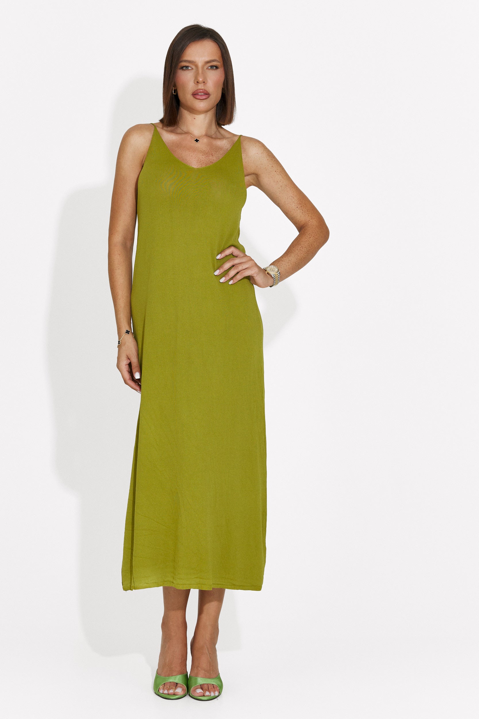 Vestito donna corto verde Liorna Bogas