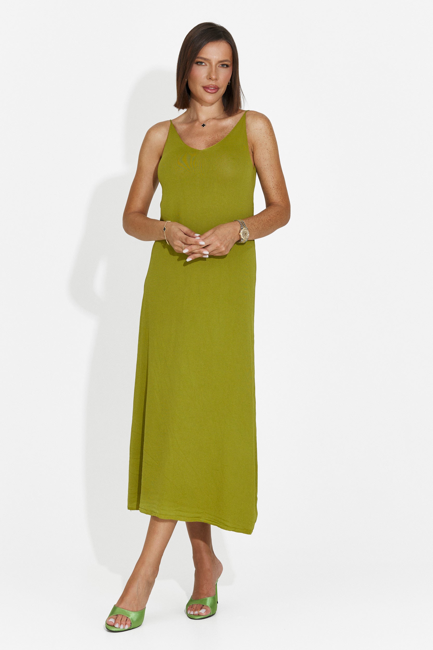Vestito donna corto verde Liorna Bogas