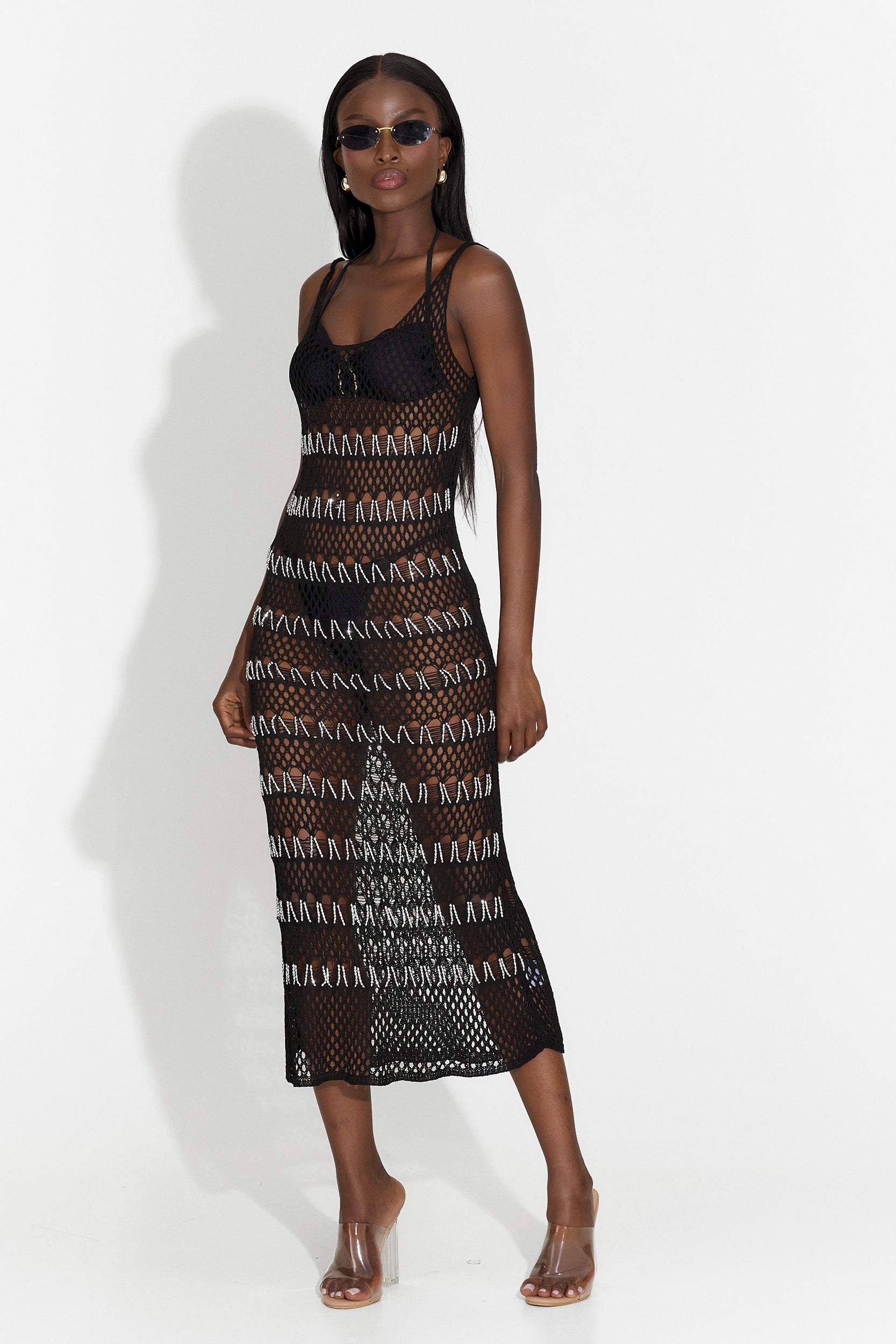 Abito da spiaggia nero Harieta Bogas