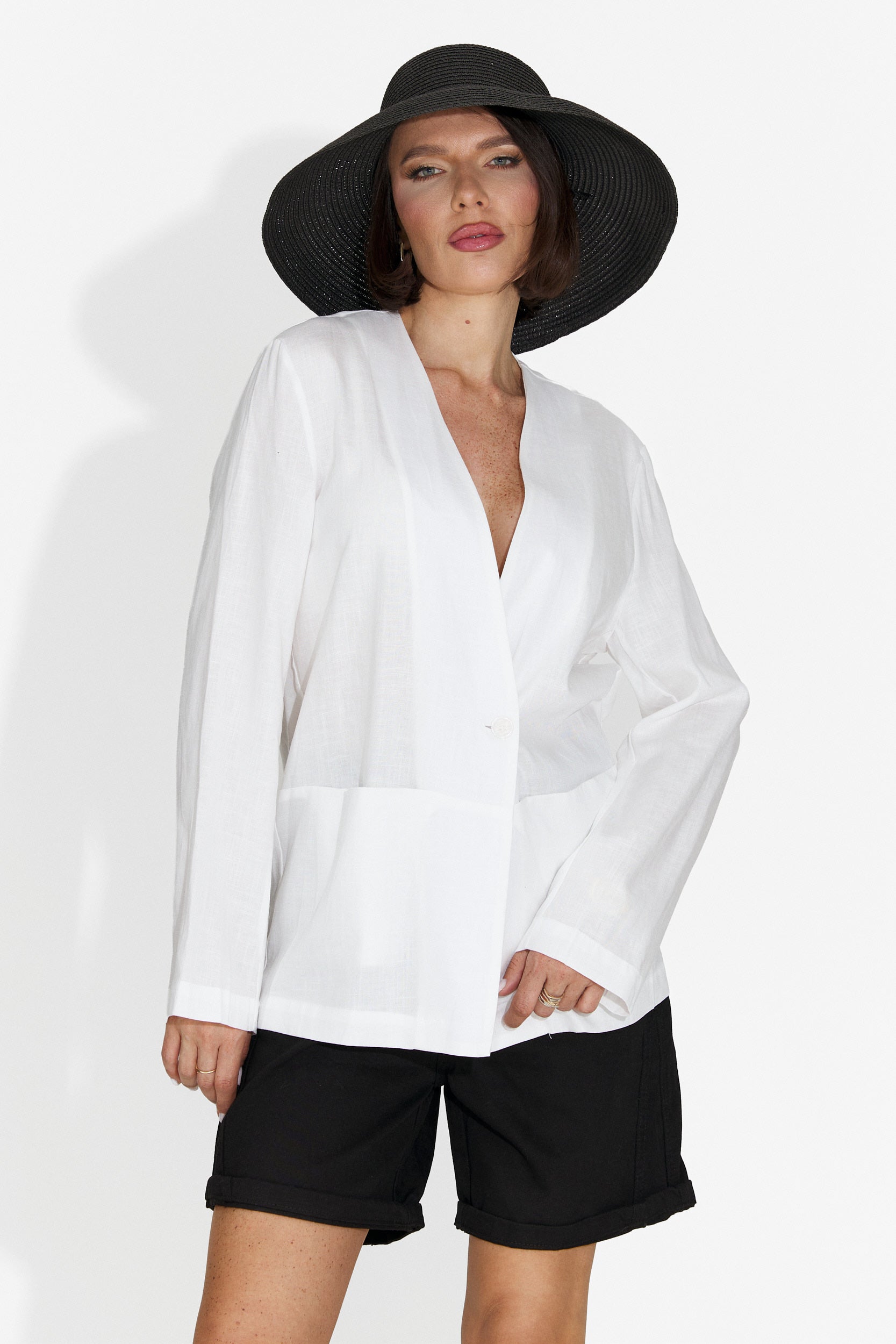 Elegante blazer bianco Yarow Bogas da donna