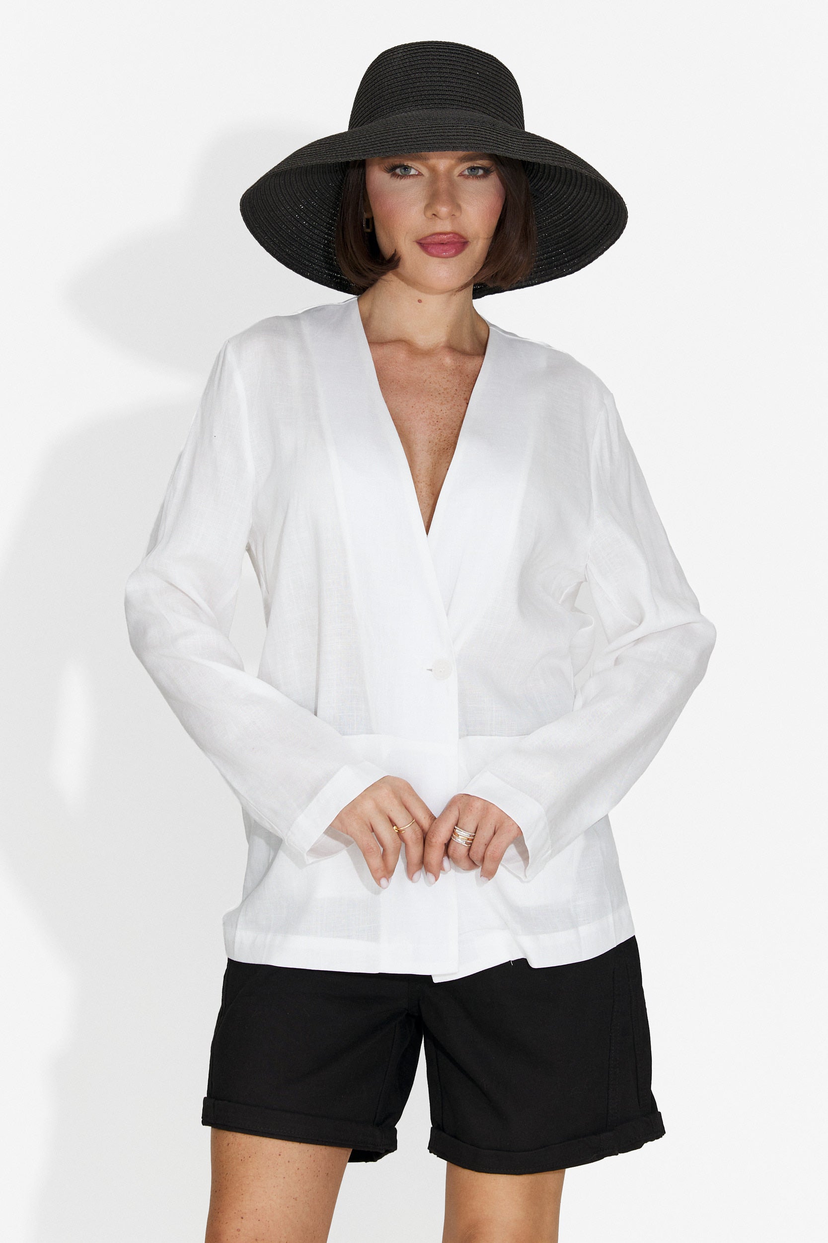 Elegante blazer bianco Yarow Bogas da donna