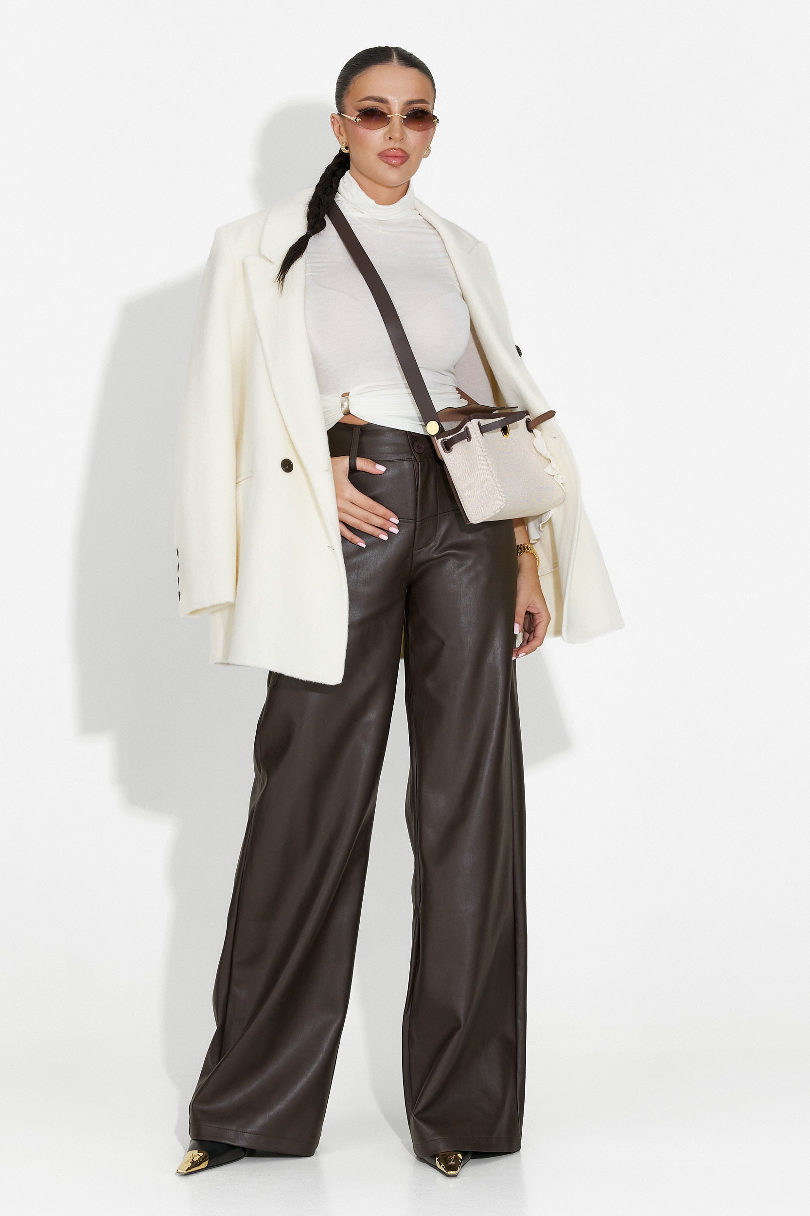Novelia Bogas Blazer Elegante Beige da Donna