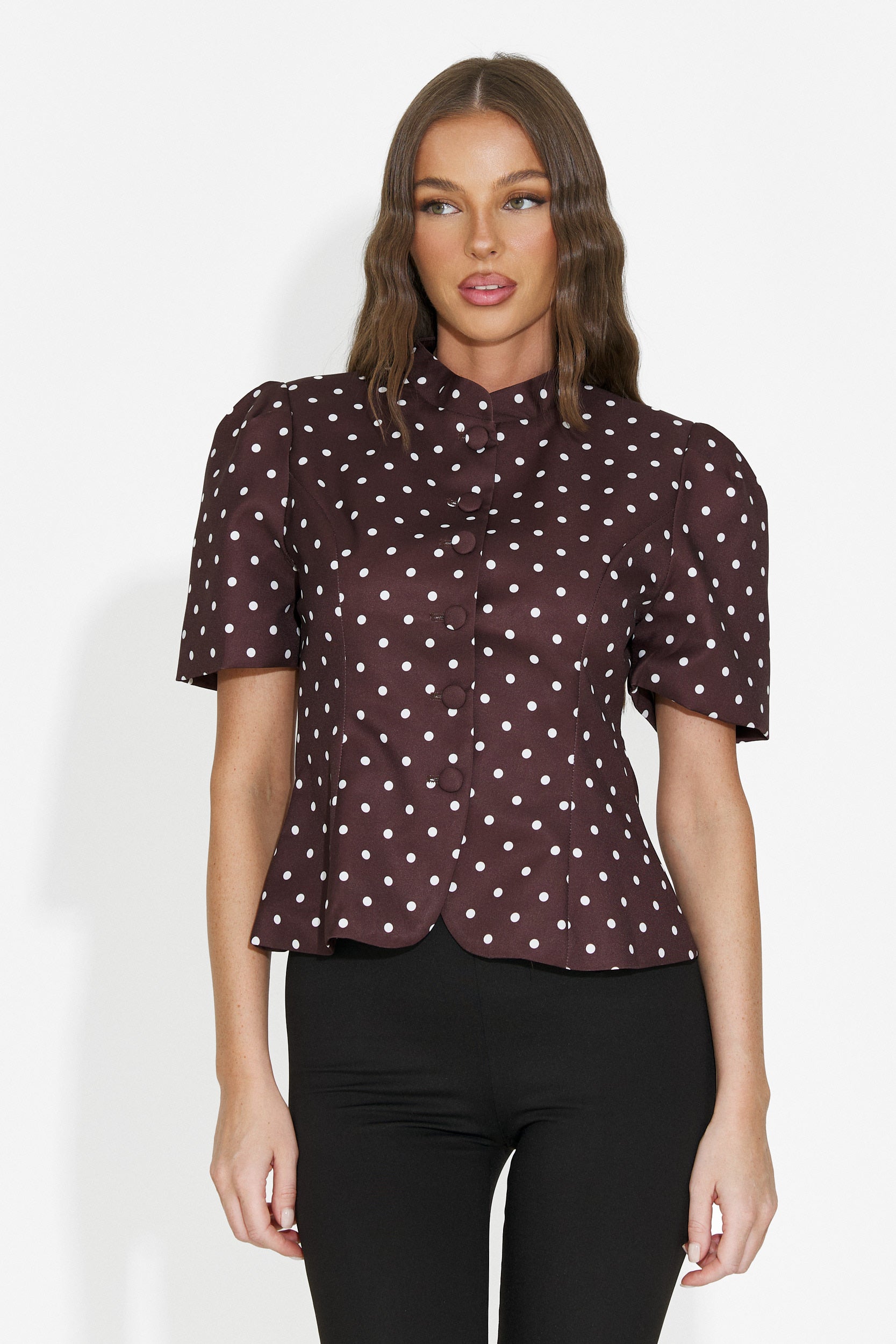Blazer elegante da donna marrone Jaylena Bogas