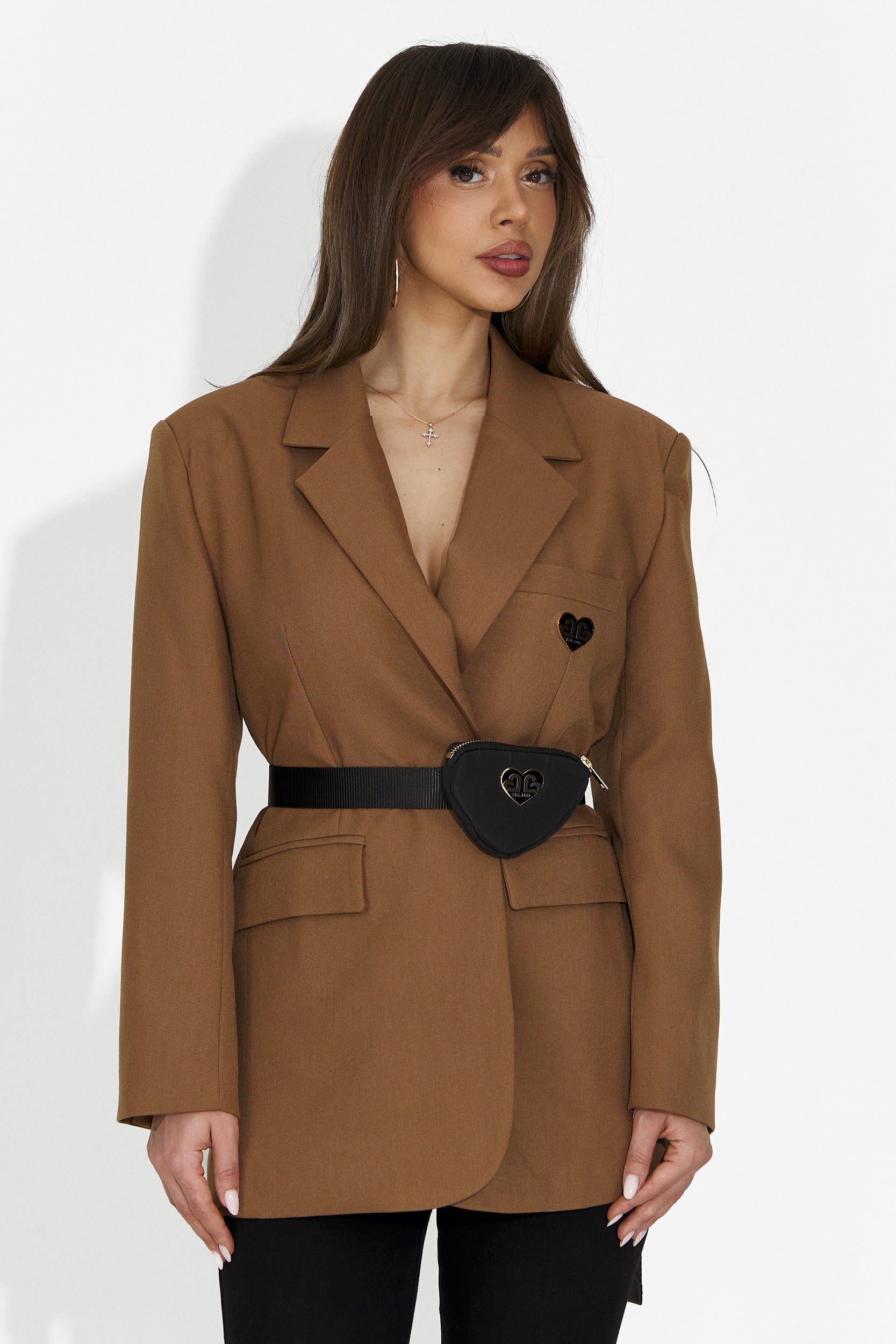 Elegante blazer marrone da donna Zoira Bogas