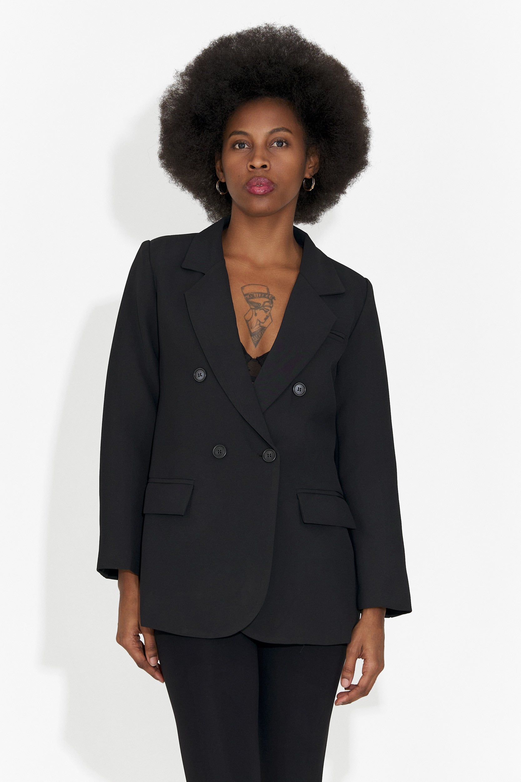 Elegante Blazer Nero da Donna di Andrea Bogas