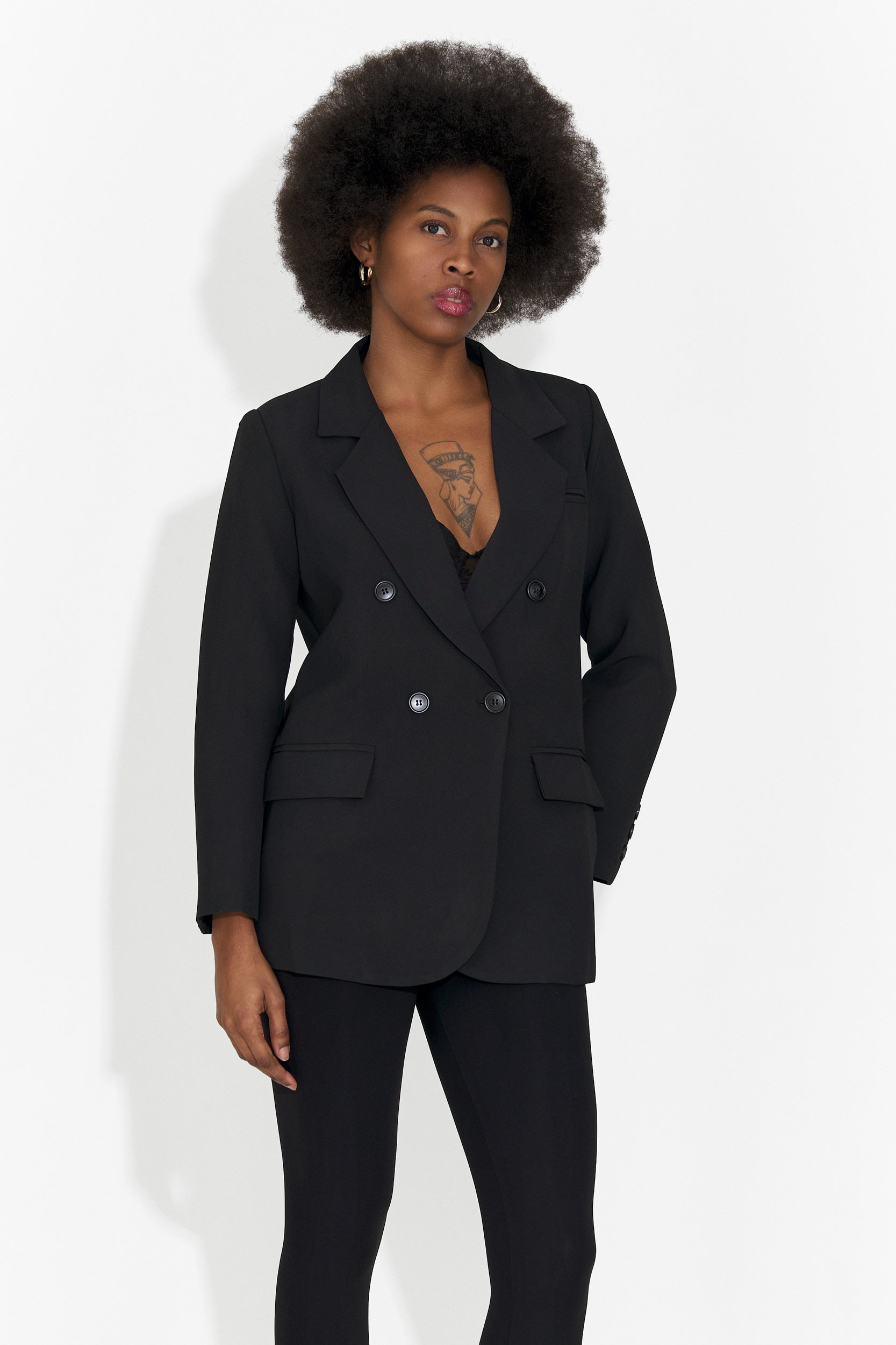 Elegante Blazer Nero da Donna di Andrea Bogas