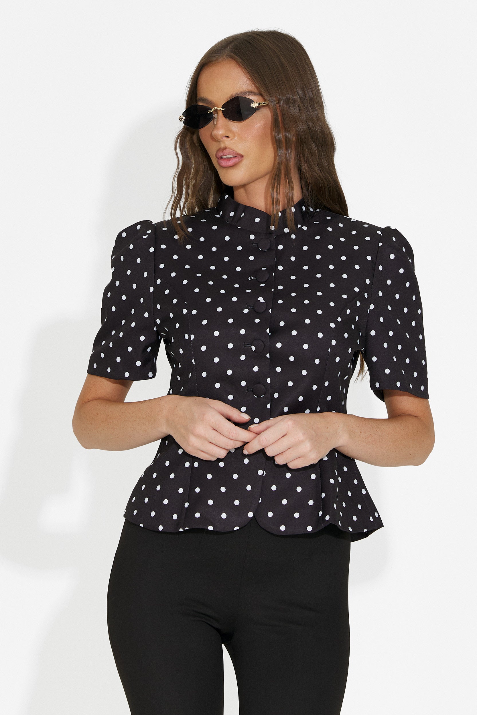 Blazer elegante da donna nero Jaylena Bogas