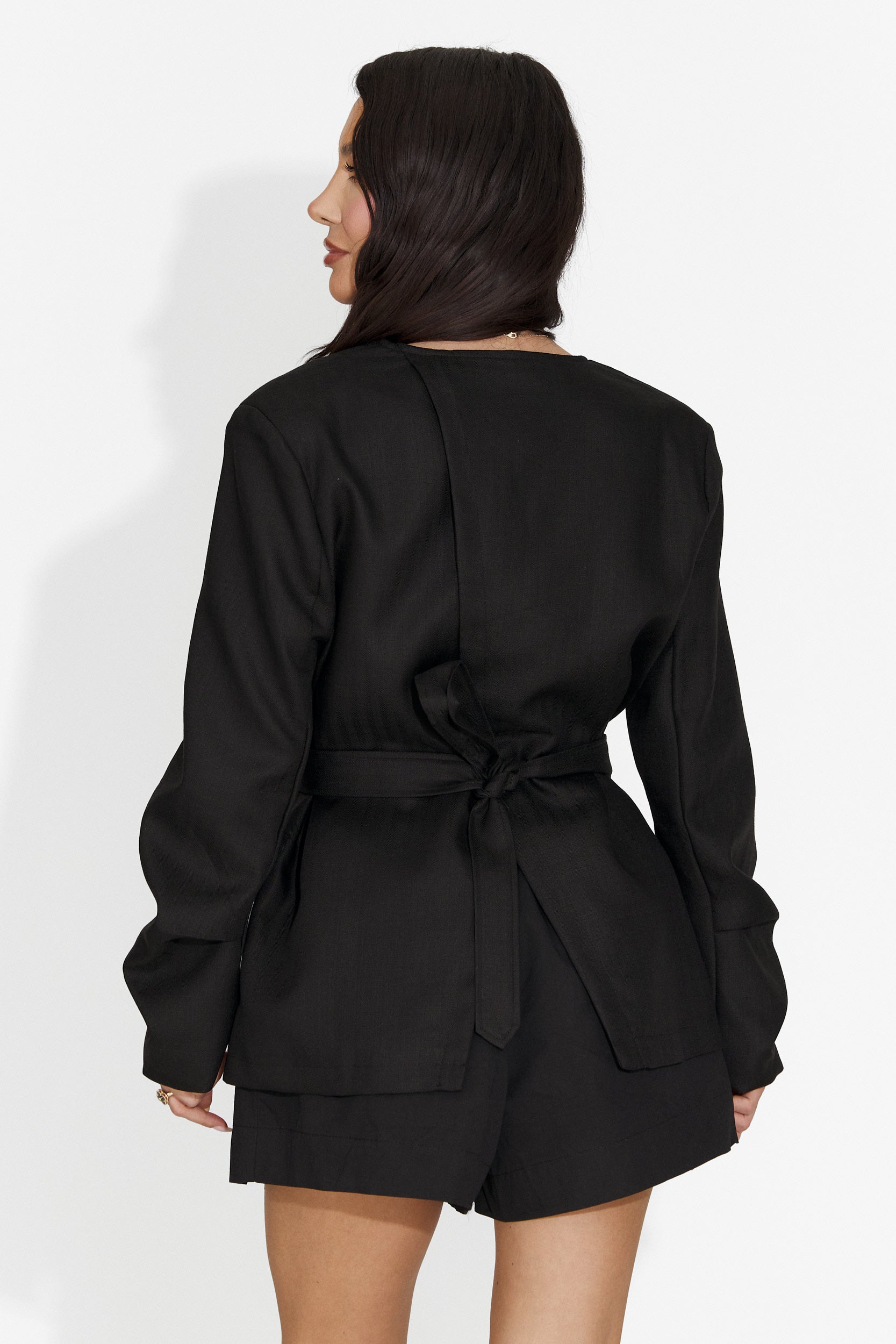 Elegante blazer nero Verbana Bogas per signore