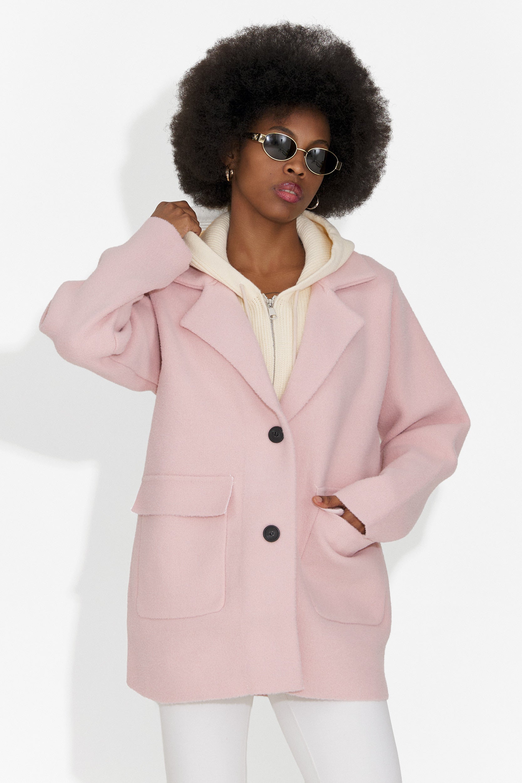 Elegante blazer rosa Veleta Bogas per signore