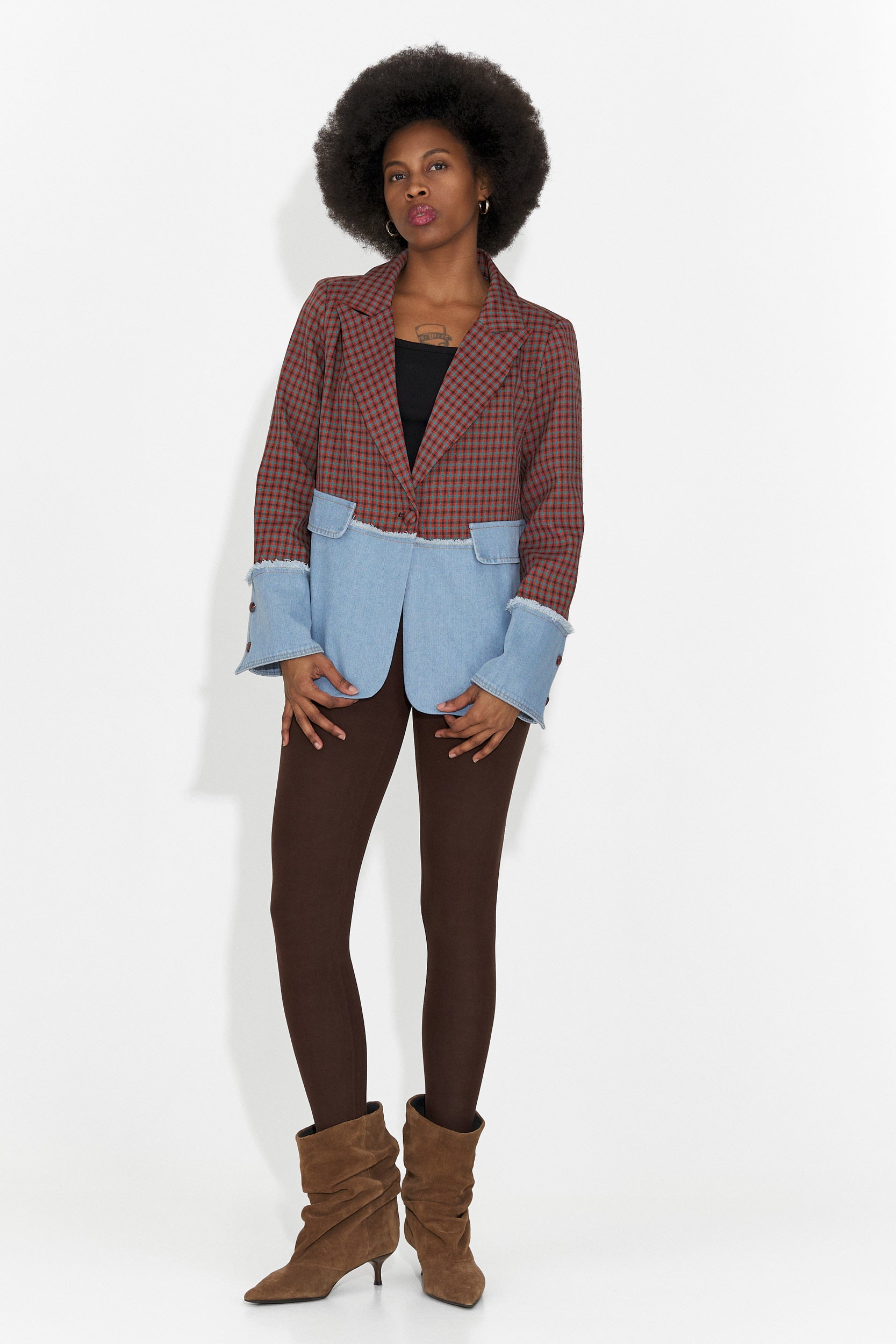 Elegante Blazer Bordeaux da Donna Zinalia Bogas