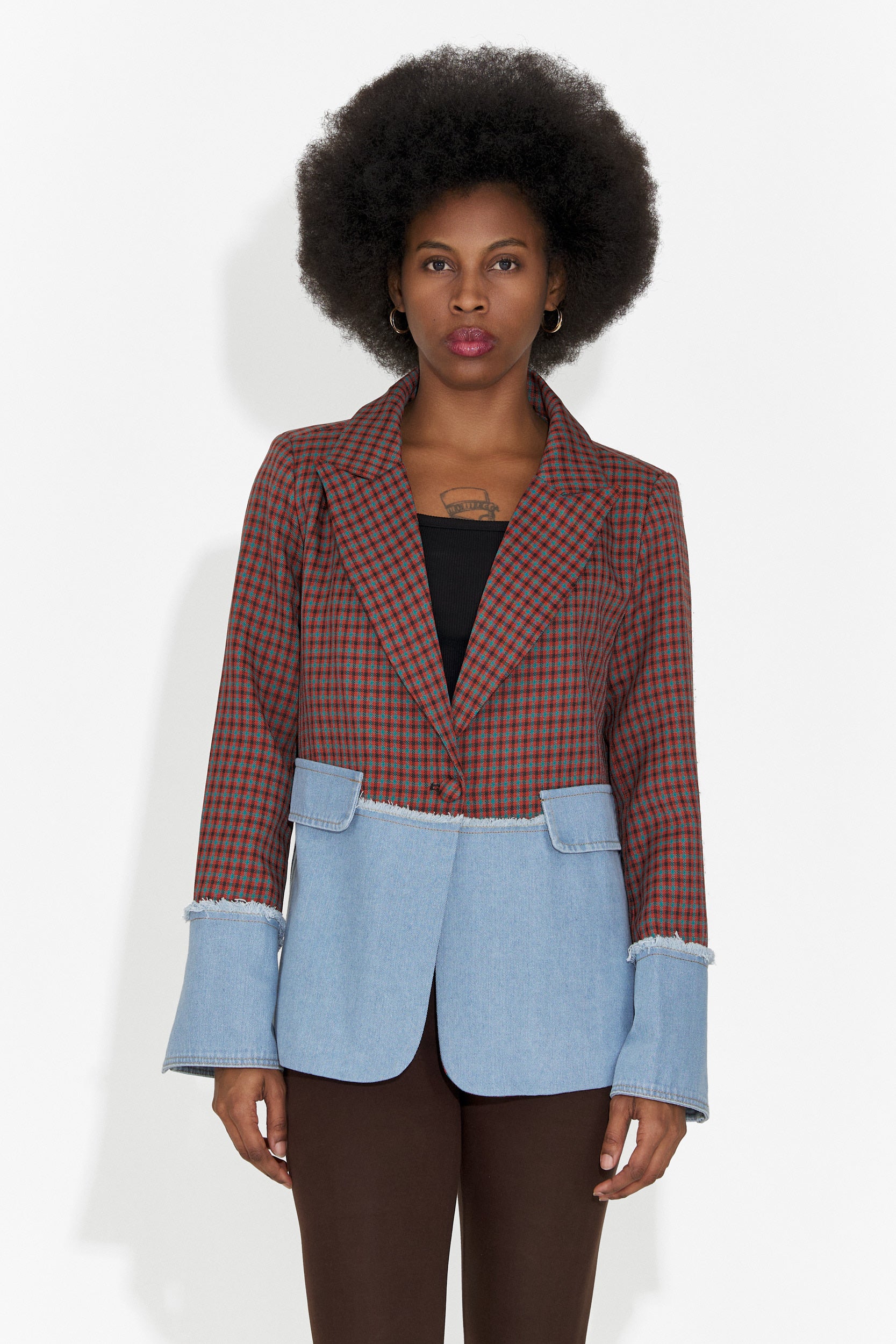 Elegante Blazer Bordeaux da Donna Zinalia Bogas