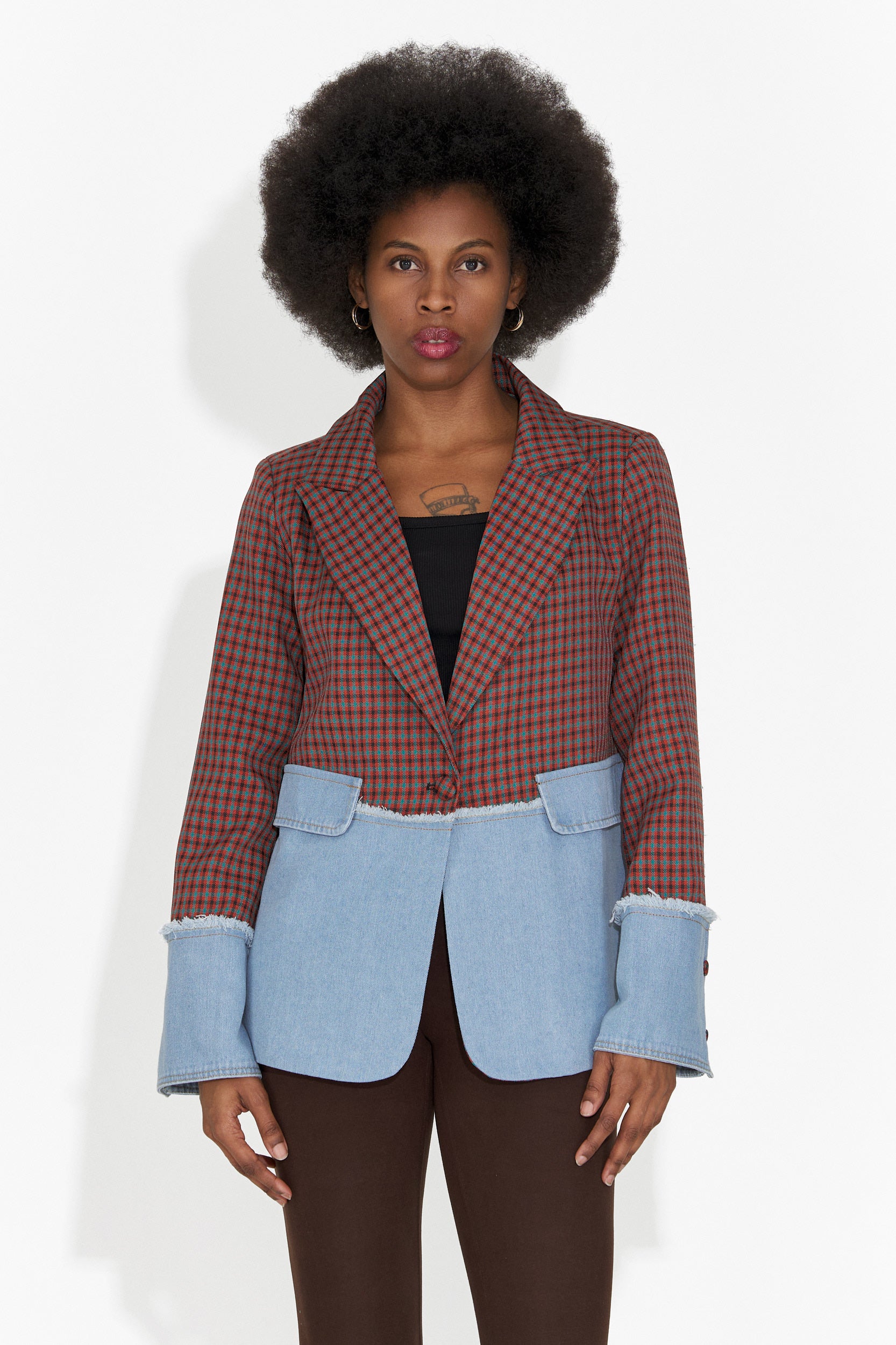 Elegante Blazer Bordeaux da Donna Zinalia Bogas