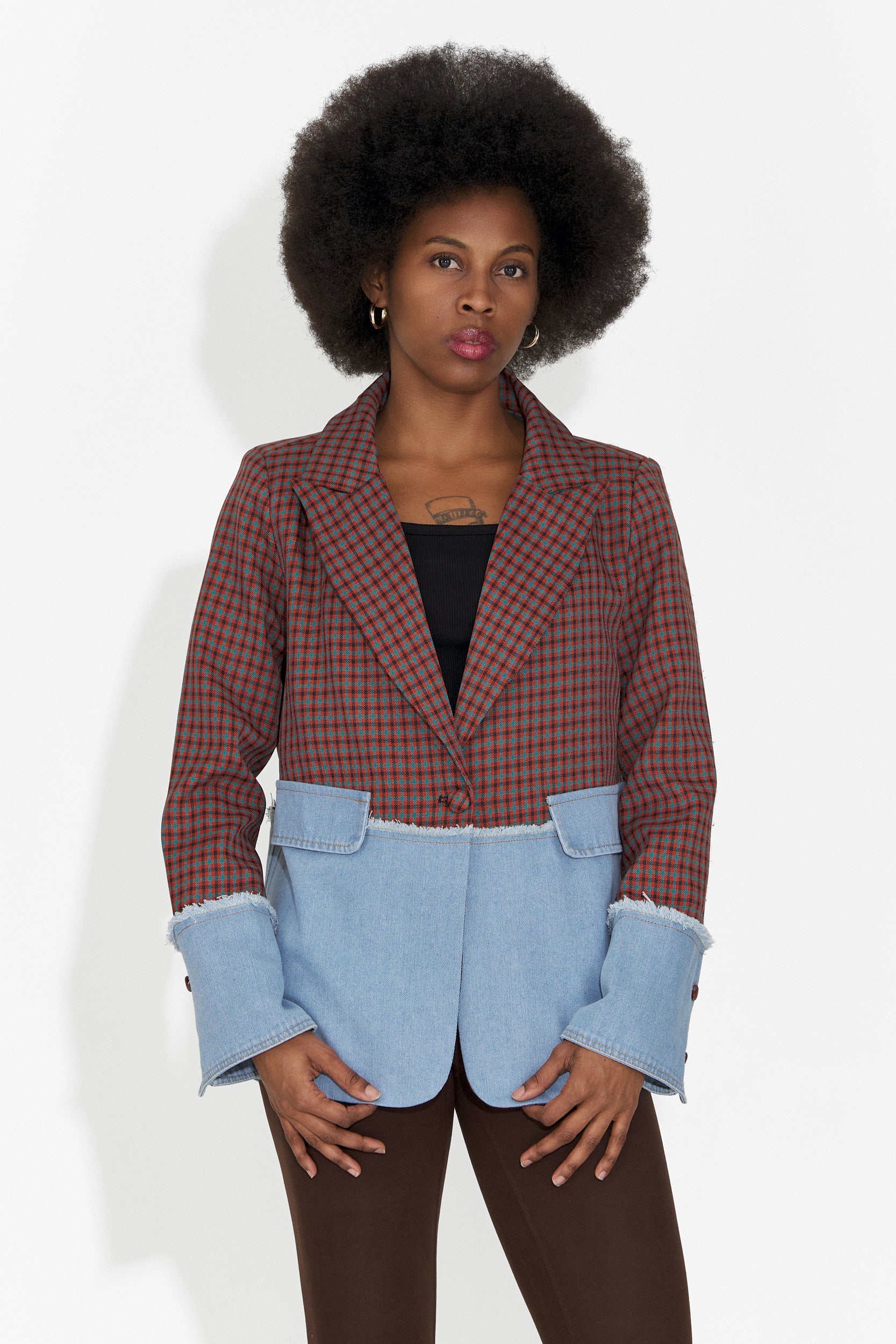 Elegante Blazer Bordeaux da Donna Zinalia Bogas