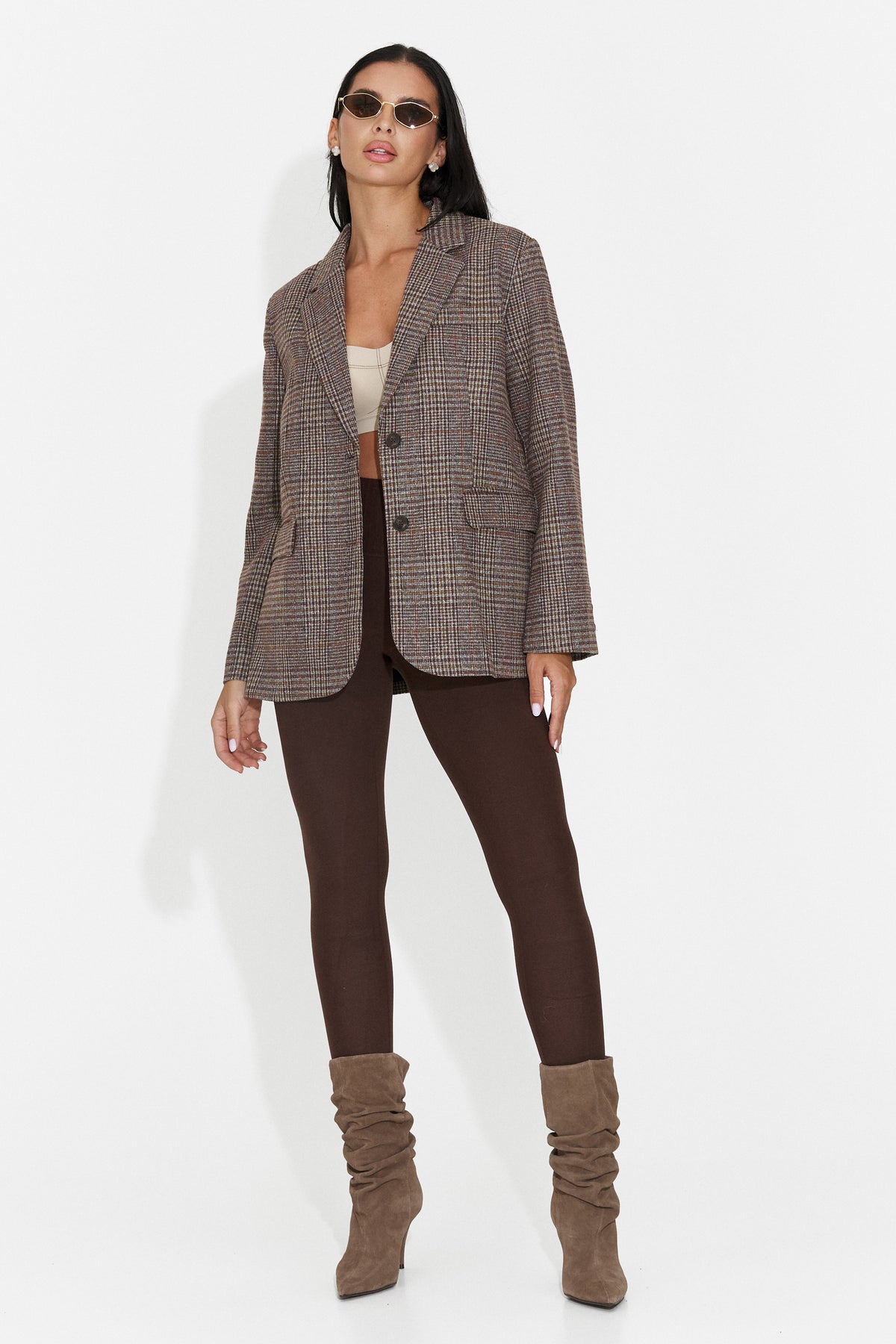 Sacou elegant maro Tevoyila Bogas