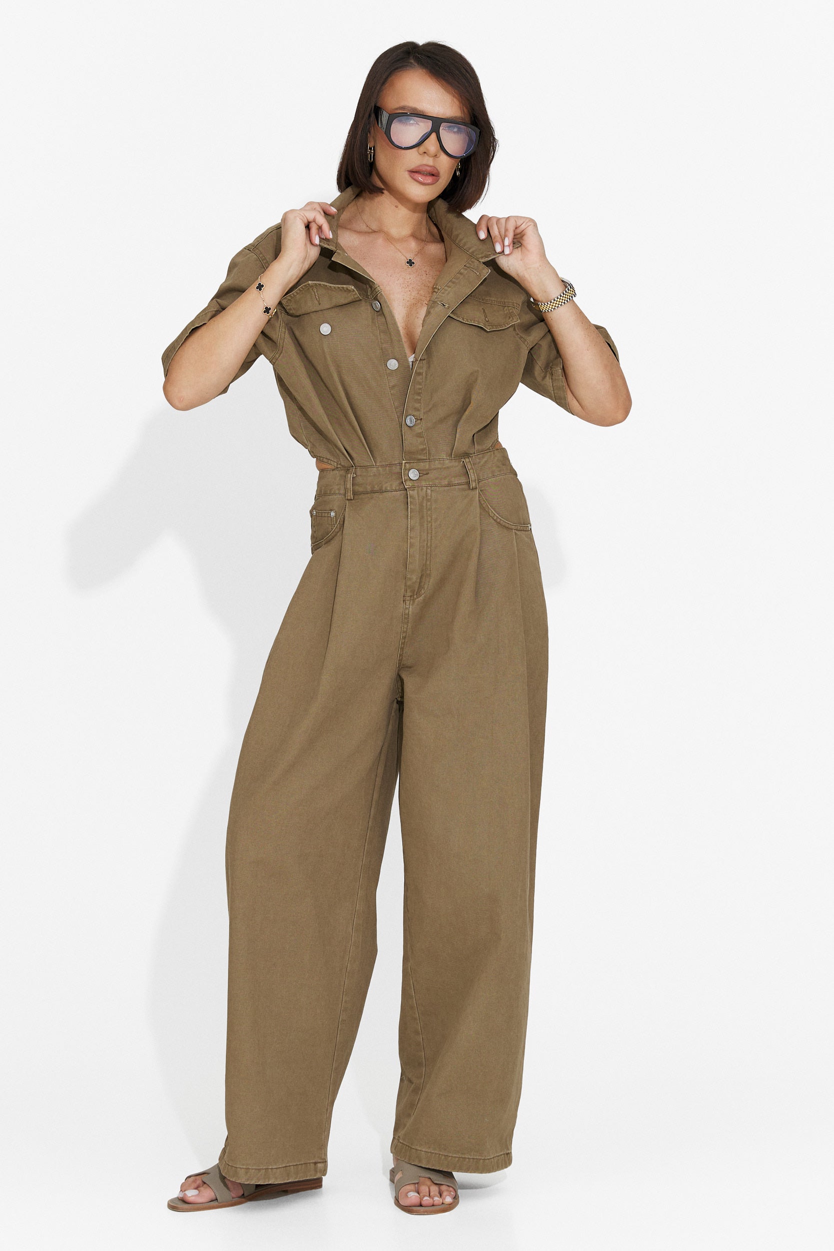 Tuta Casual Marrone da Donna di Ayeria Bogas