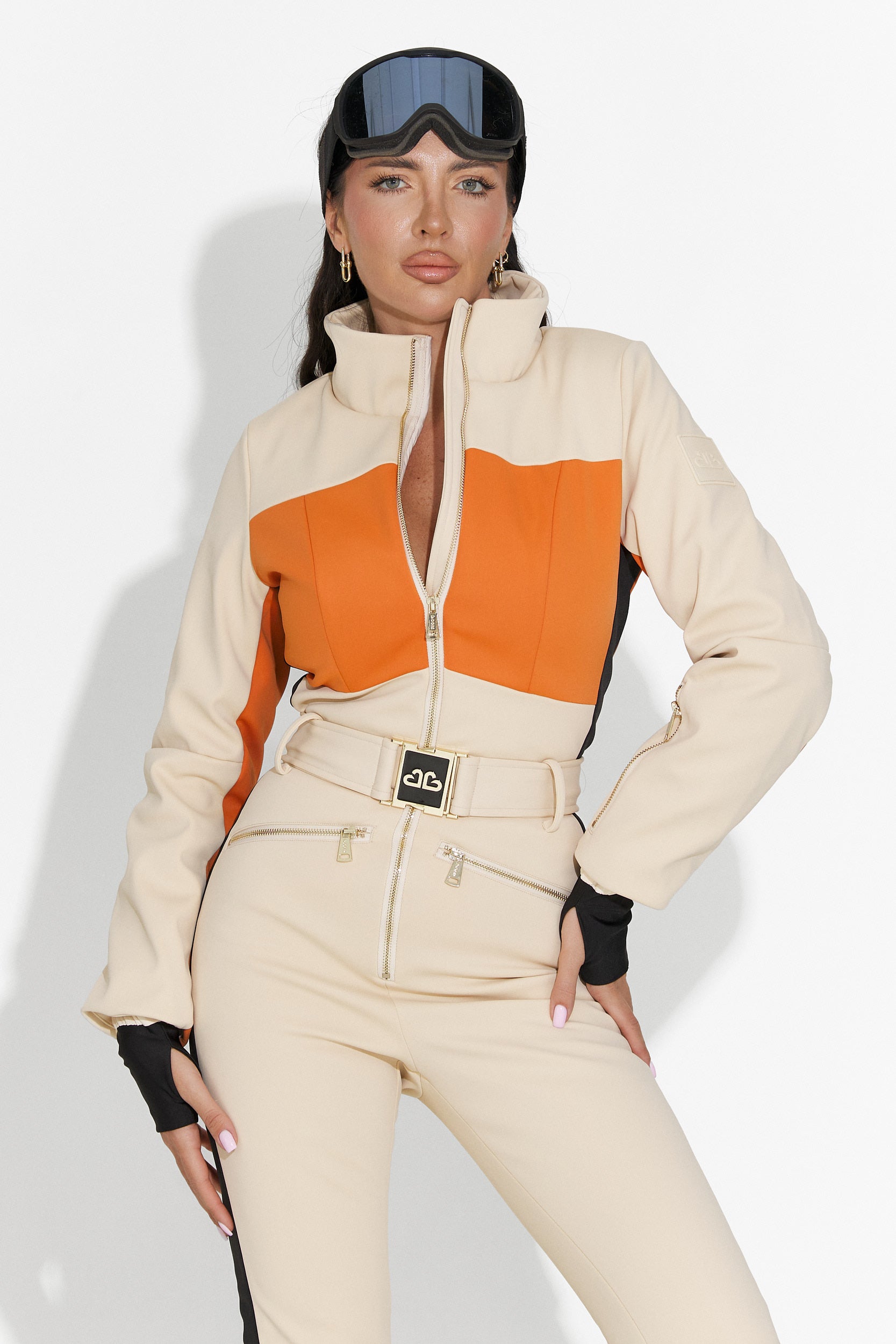 Tuta da sci casual beige Vernoa Bogas