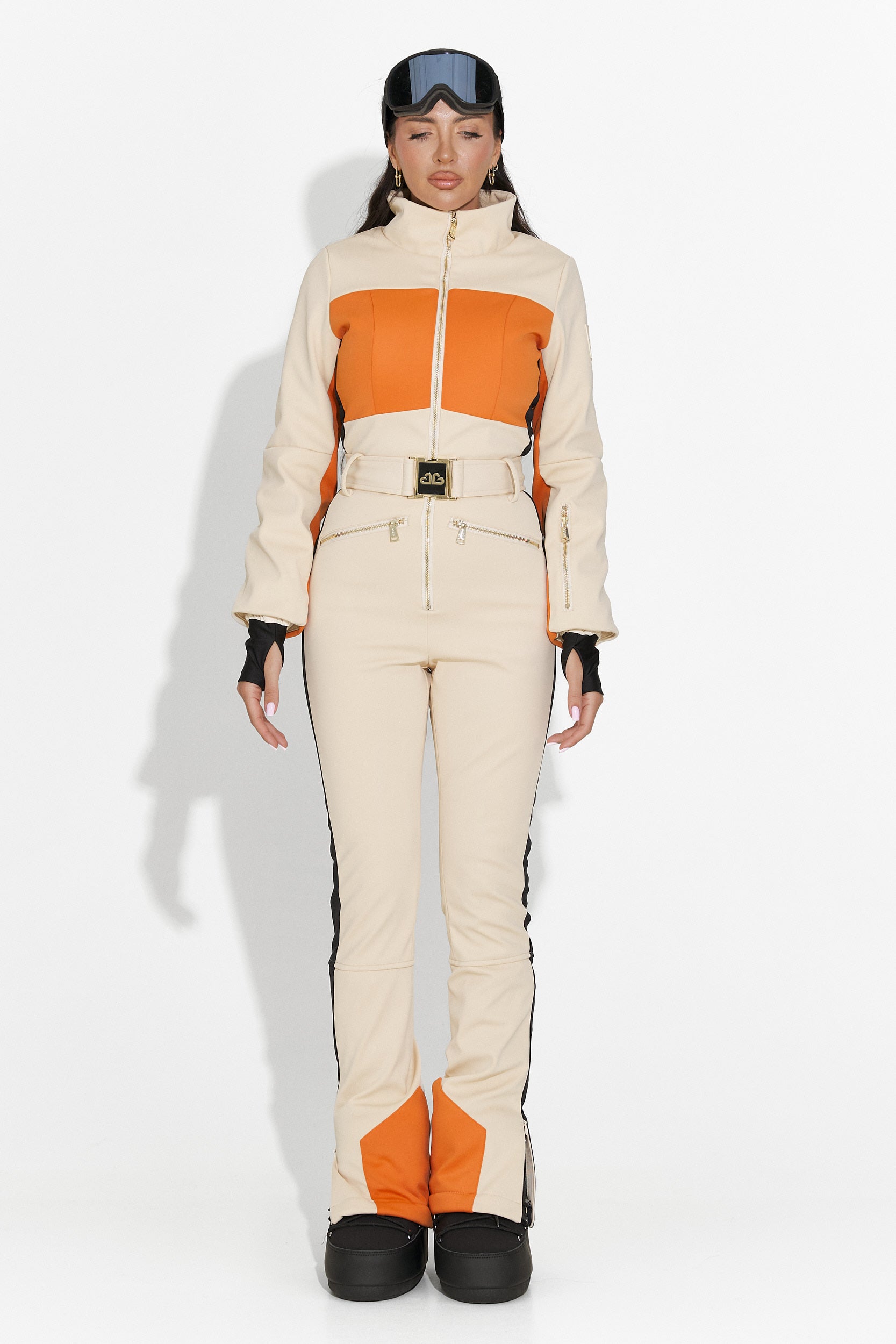 Tuta da sci casual beige Vernoa Bogas