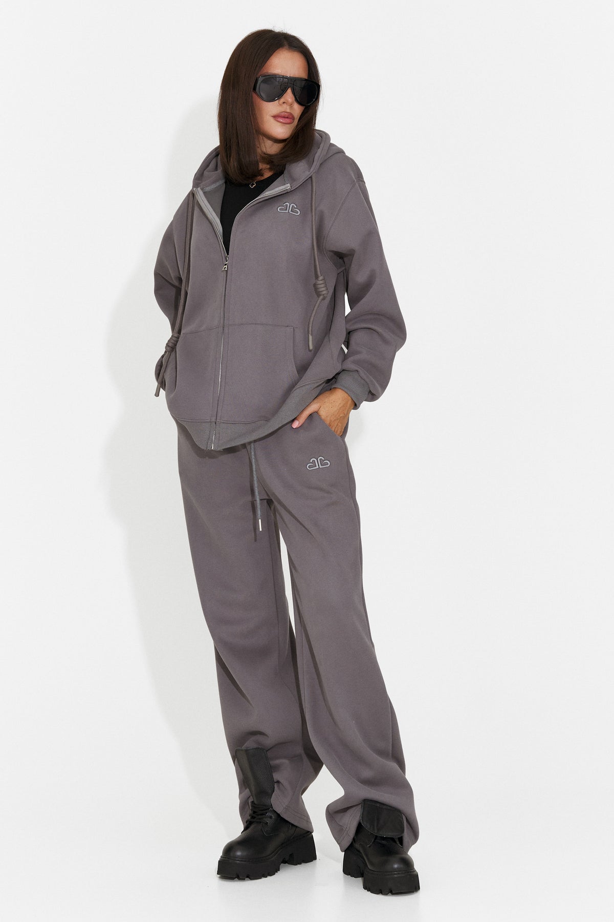 Trening casual gri antracit Remiroena Bogas