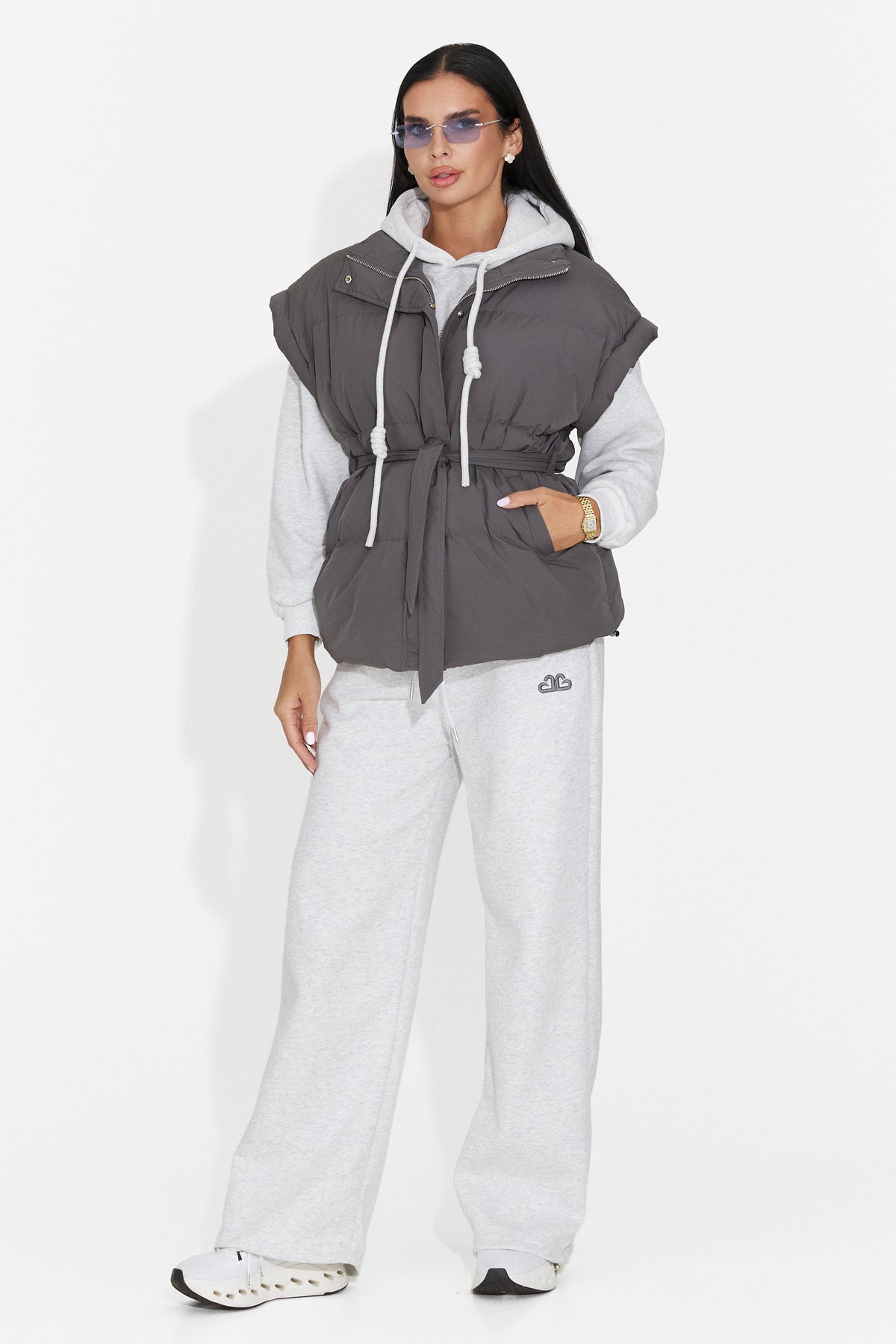 Trening casual gri Braclaela Bogas