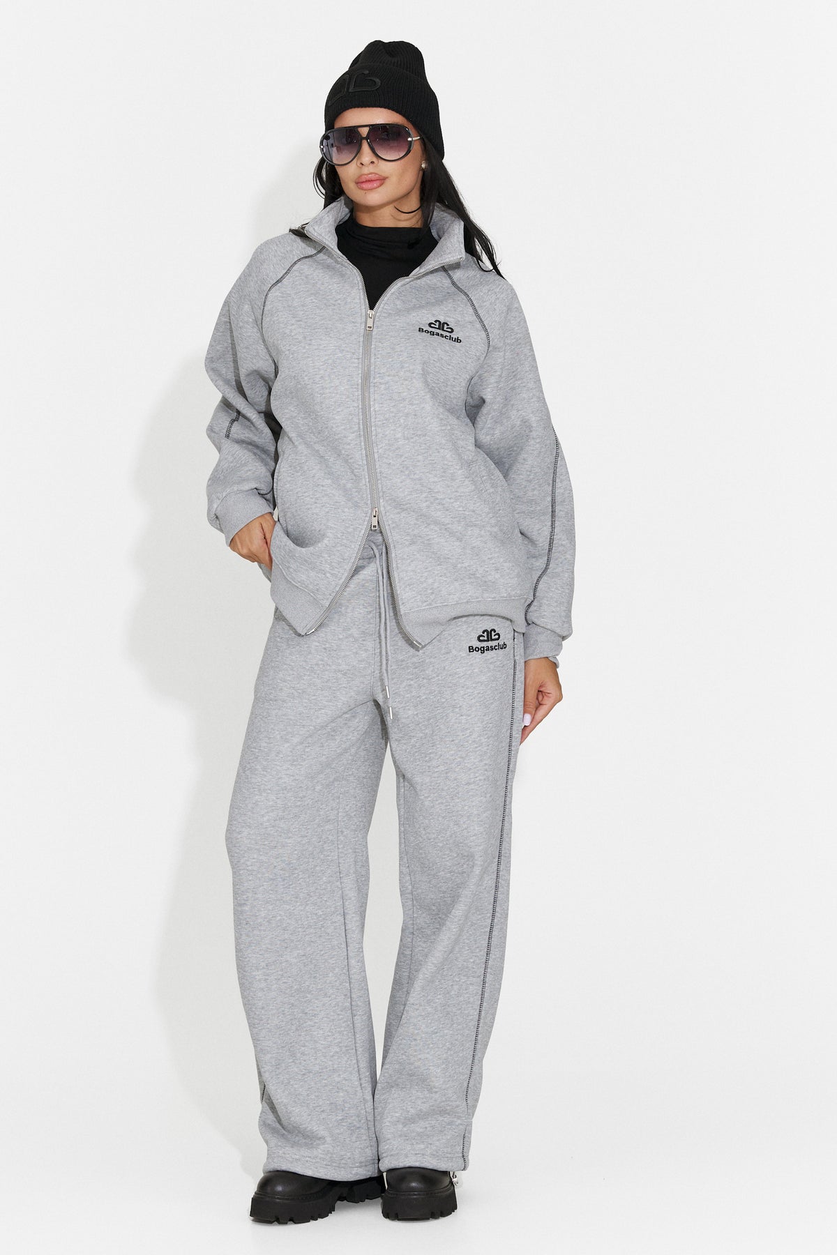Trening casual gri Brisioena Bogas
