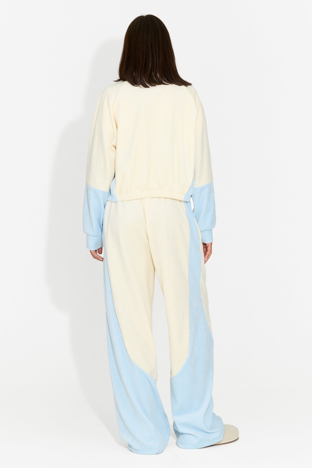 Tuta da donna casual 3 pezzi color crema Velydvieria Bogas