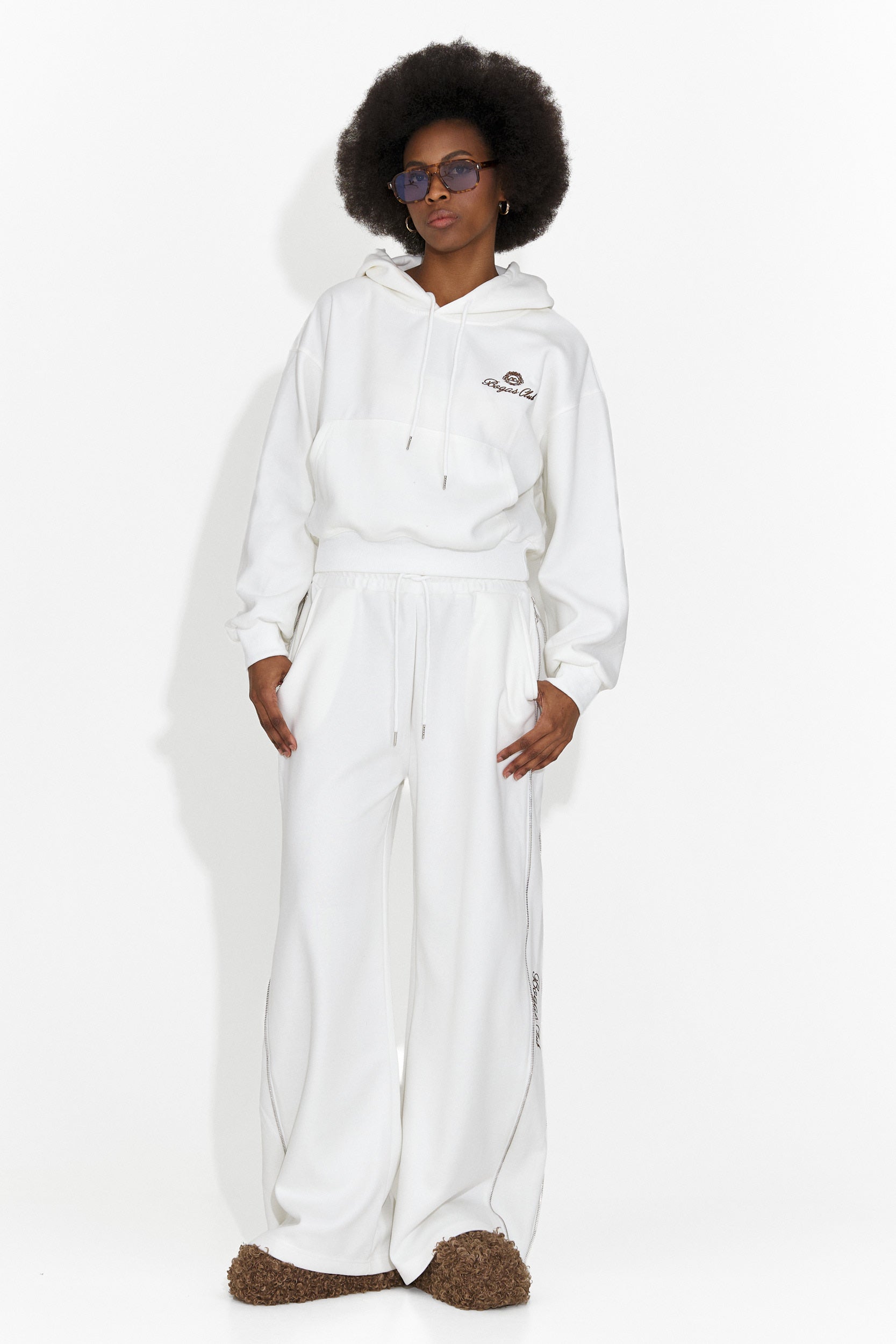 Tuta da allenamento casual bianca da donna Damarisa Bogas