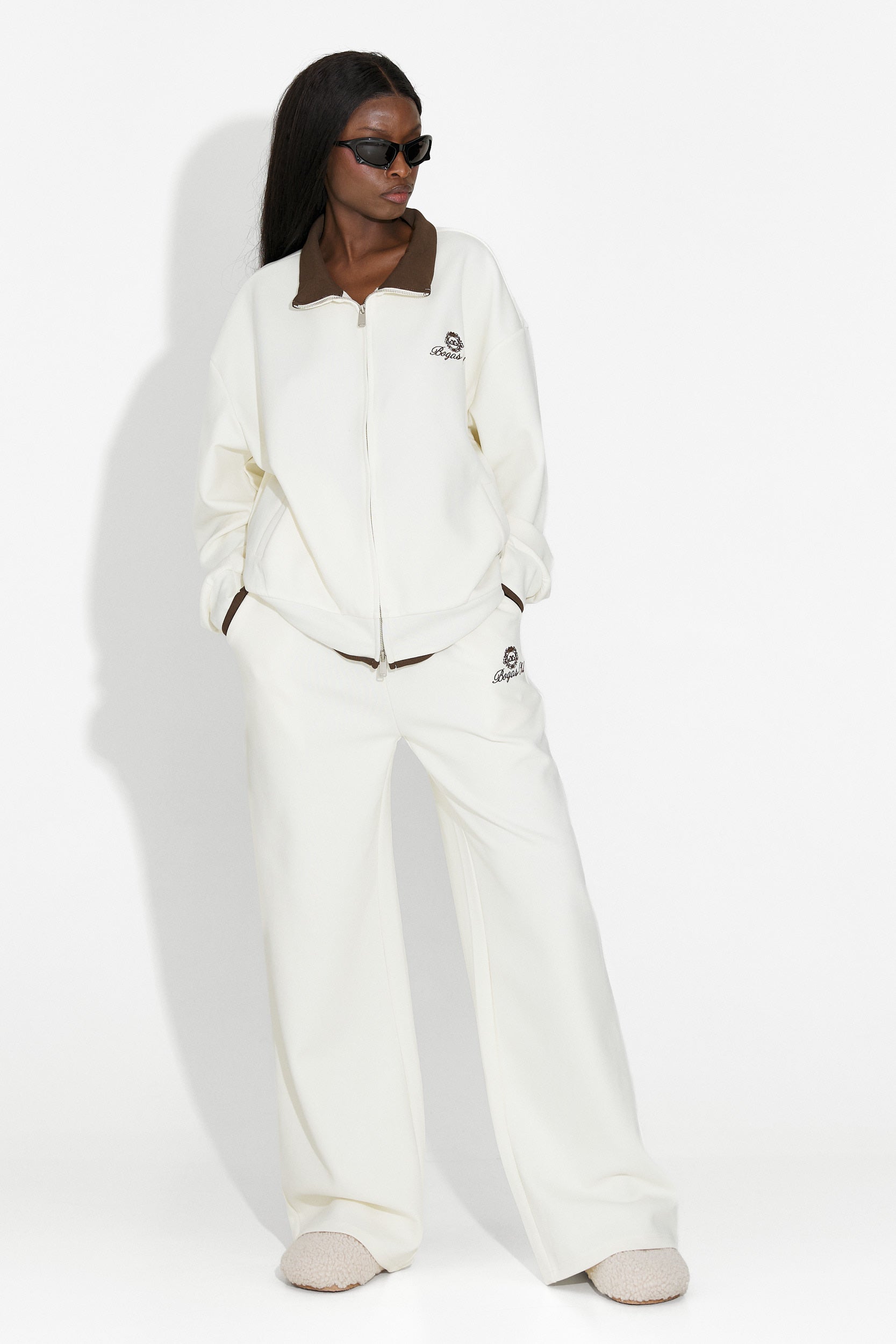 Tuta da allenamento beige casual da donna Lysara Bogas