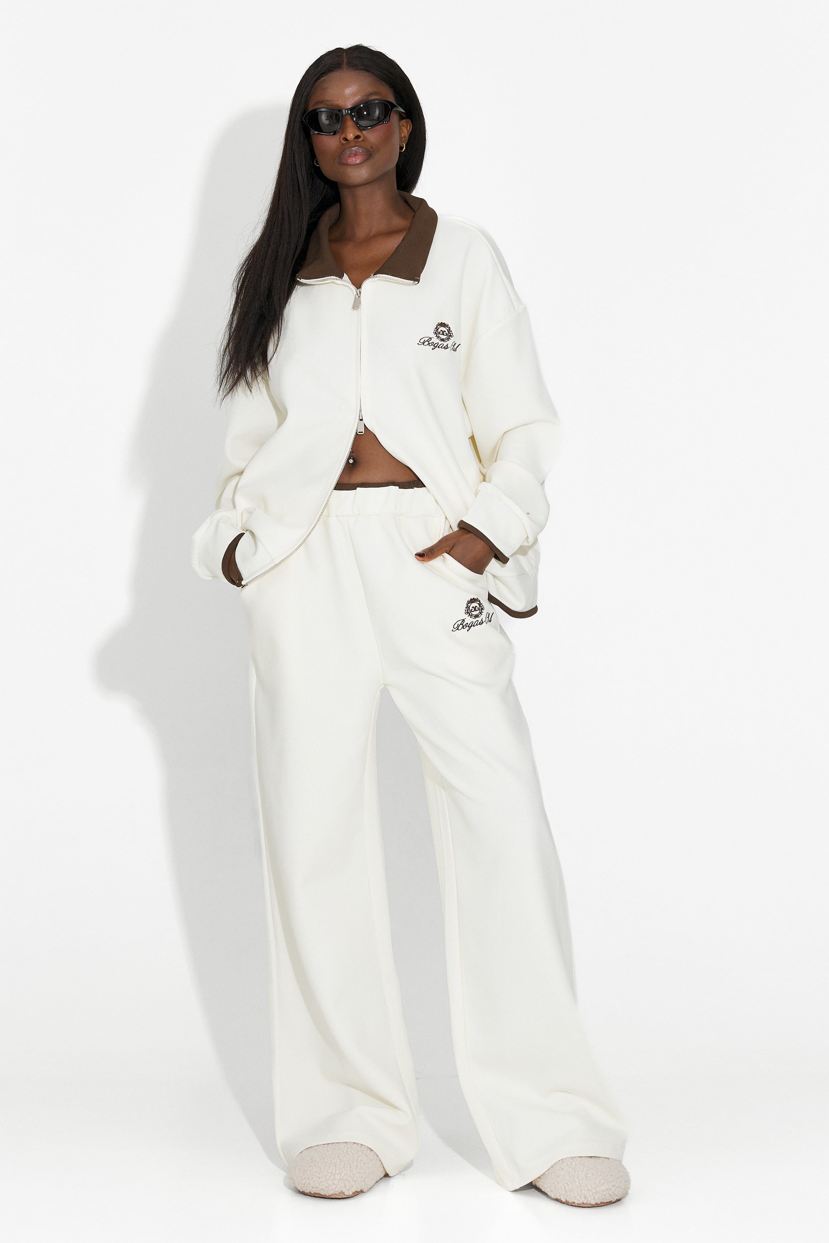 Tuta da allenamento beige casual da donna Lysara Bogas