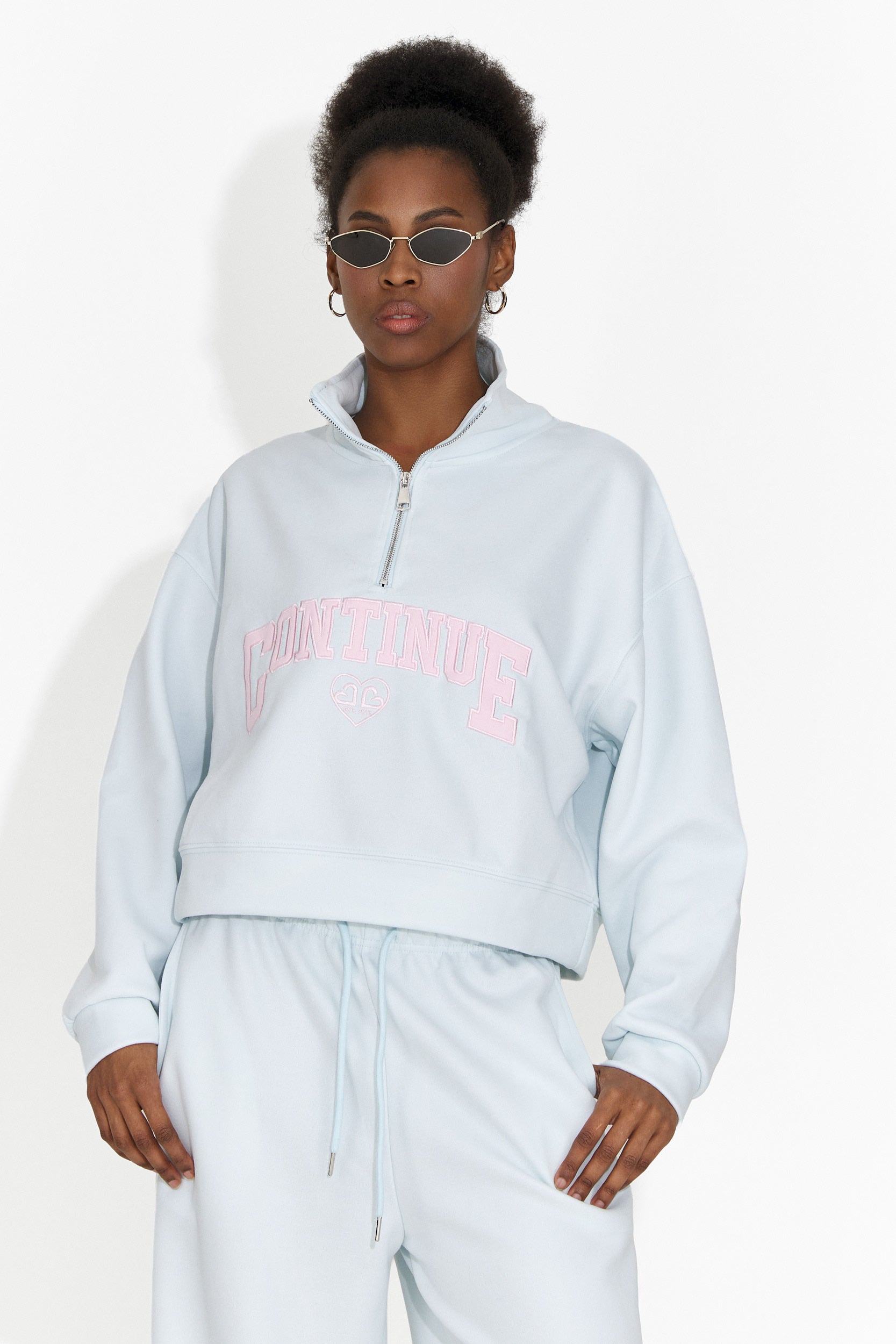 Tuta da allenamento casual blu Esperanta Bogas per donne