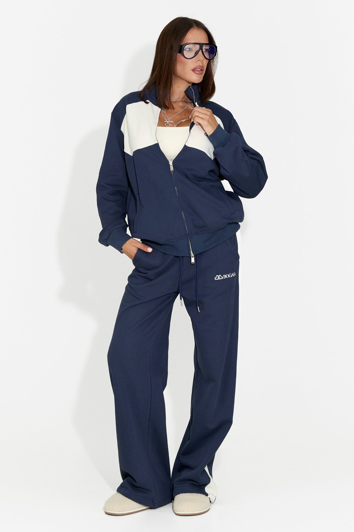 Tuta da donna casual blu navy Baceia Bogas